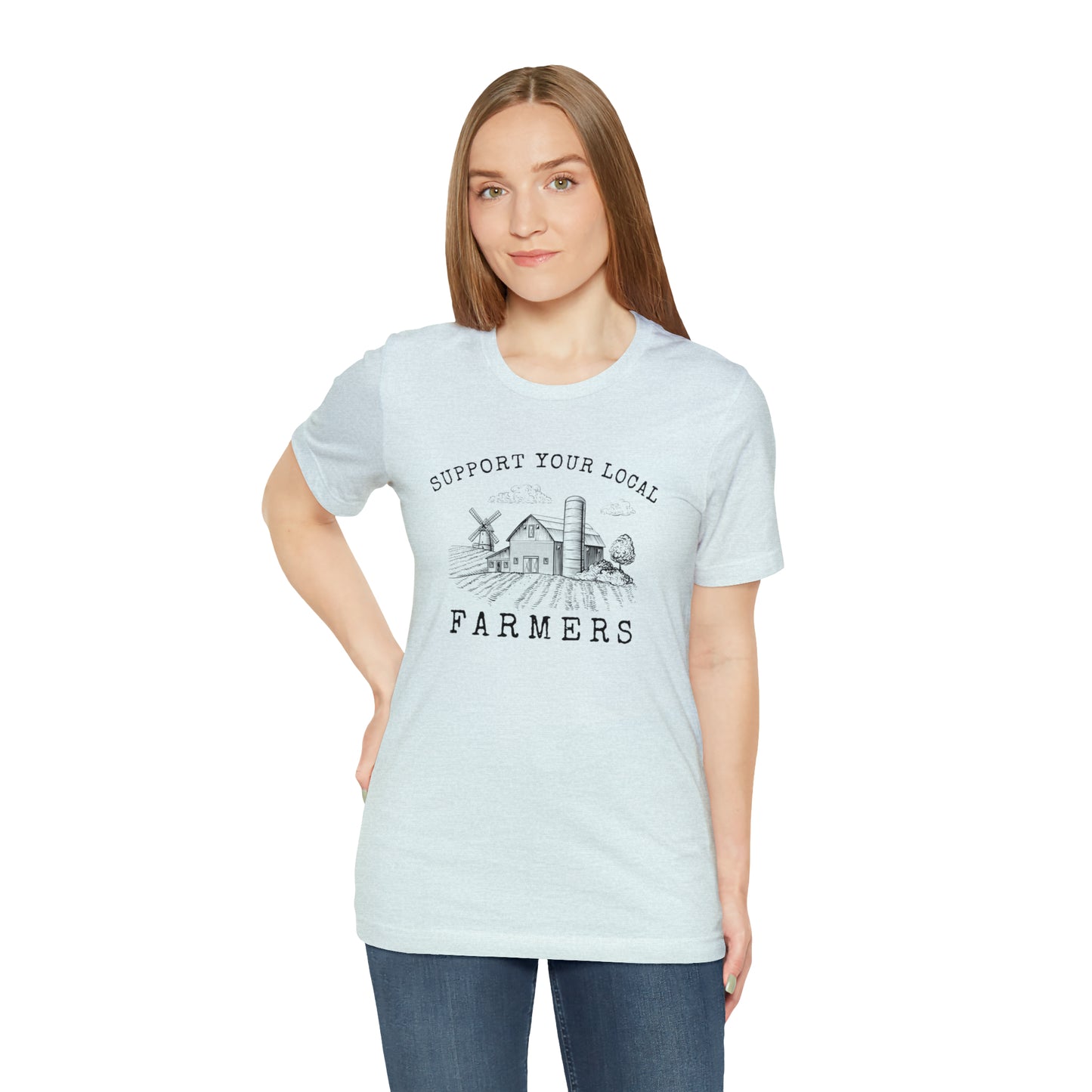 "Support Your Local Farmers Wide Scene" Unisex Jersey Short Sleeve Tee