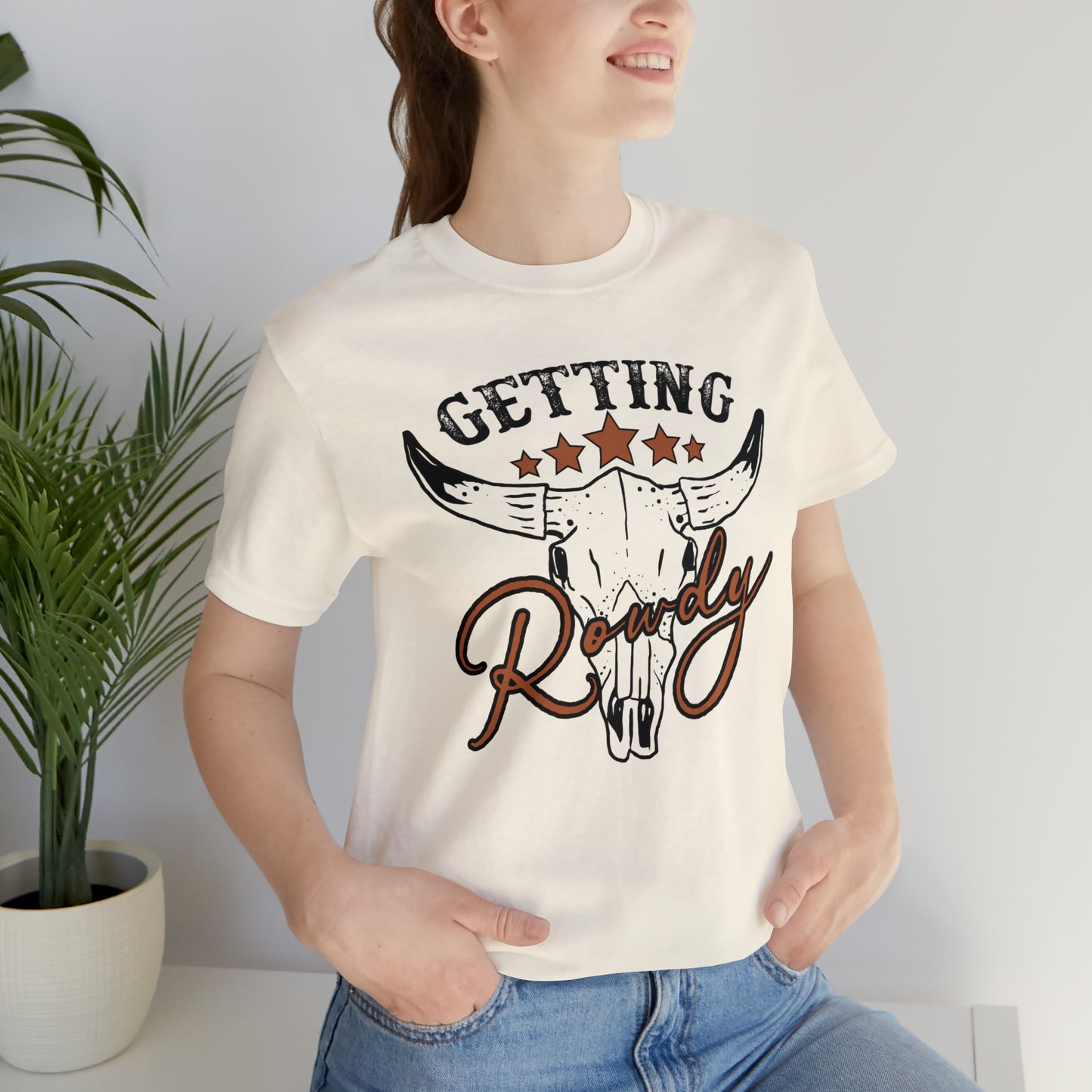 Vintage Getting Rowdy Party/ Bridesmaid/ Groomsman T-Shirt - Black Ink