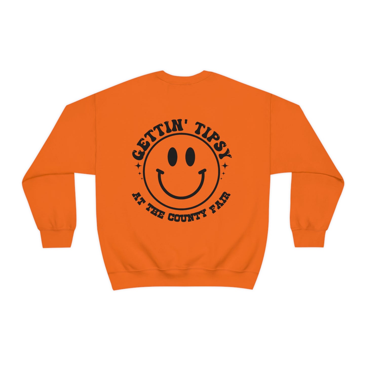 "Gettin' Tipsy at the County Fair" (Front & Back Design) - Unisex Heavy Blend™ Crewneck Sweatshirt