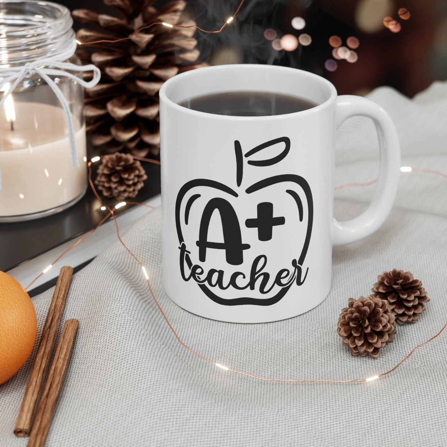 A+ Teacher Ceramic Mug 11oz