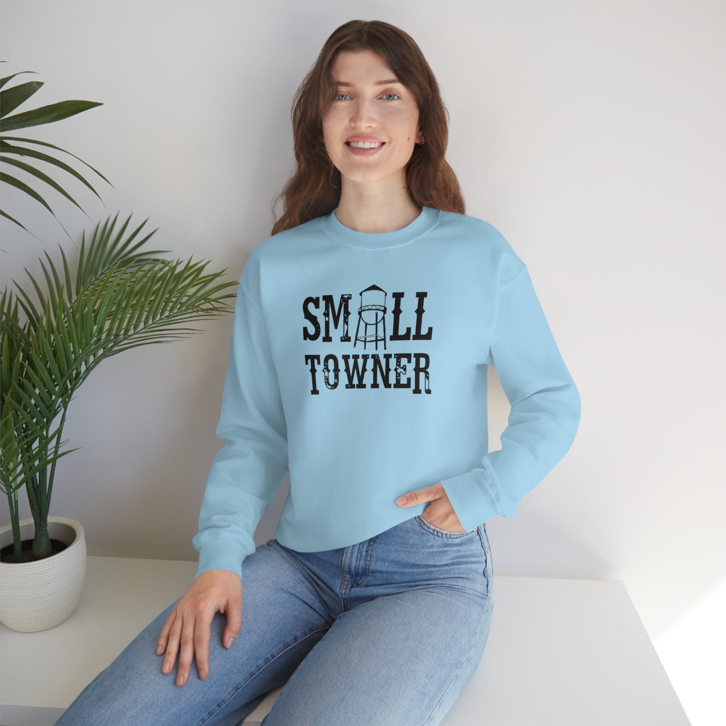 "Small Towner" - Unisex Heavy Blend™ Crewneck Sweatshirt