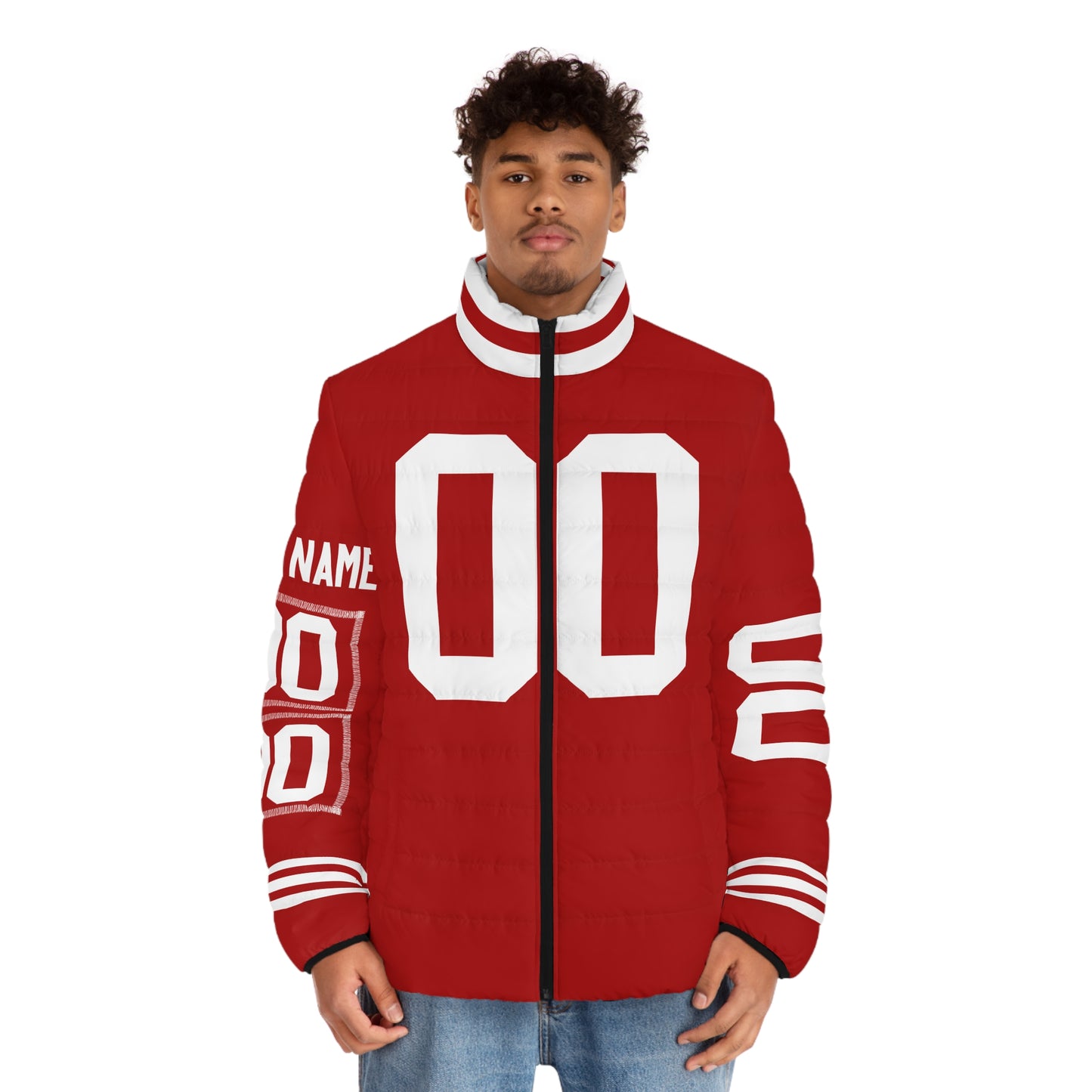 San Fransisco Any Name & Number Game Day Men's Puffer Coat/ Jacket
