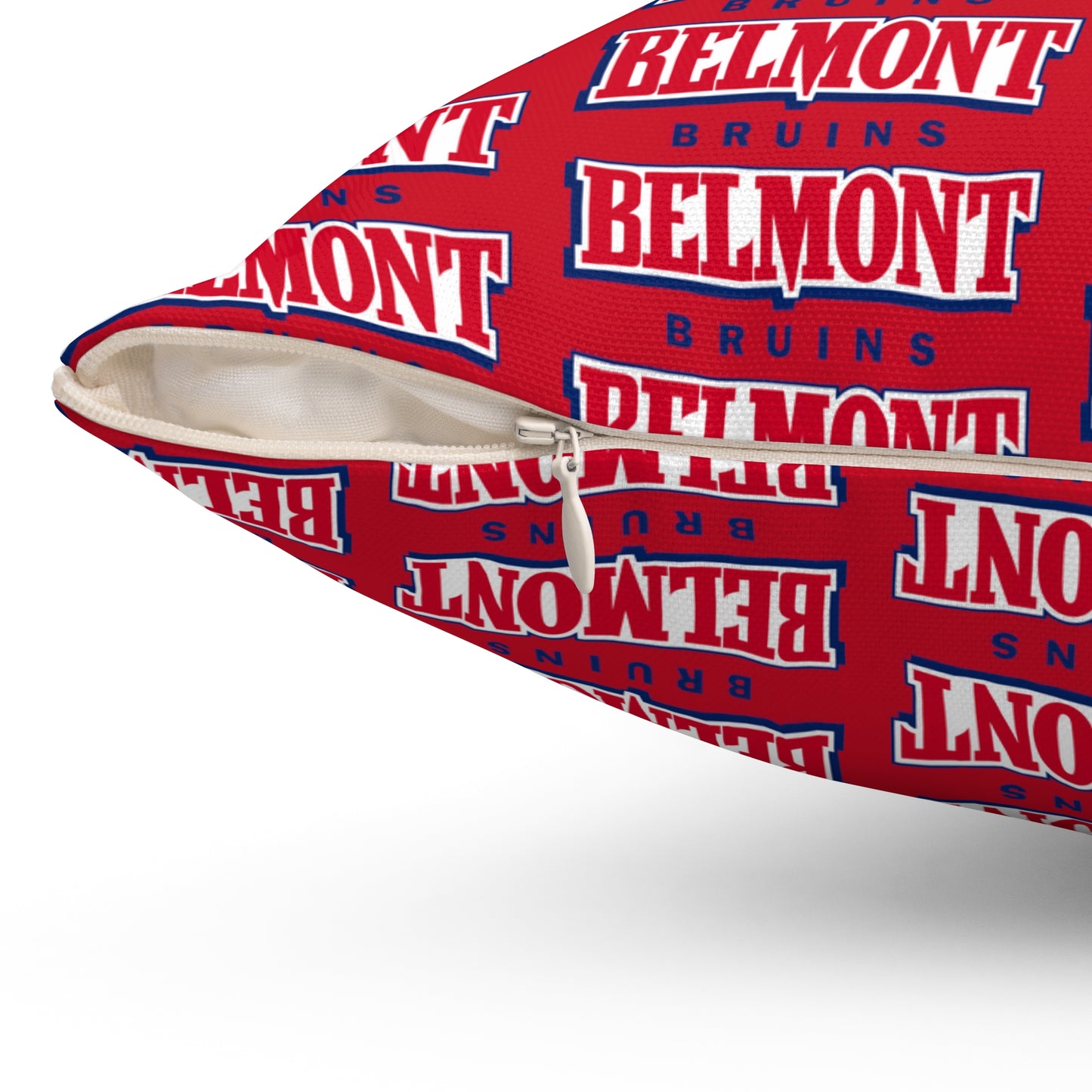 Belmont University Bruins All Over Print Square Pillow - Red