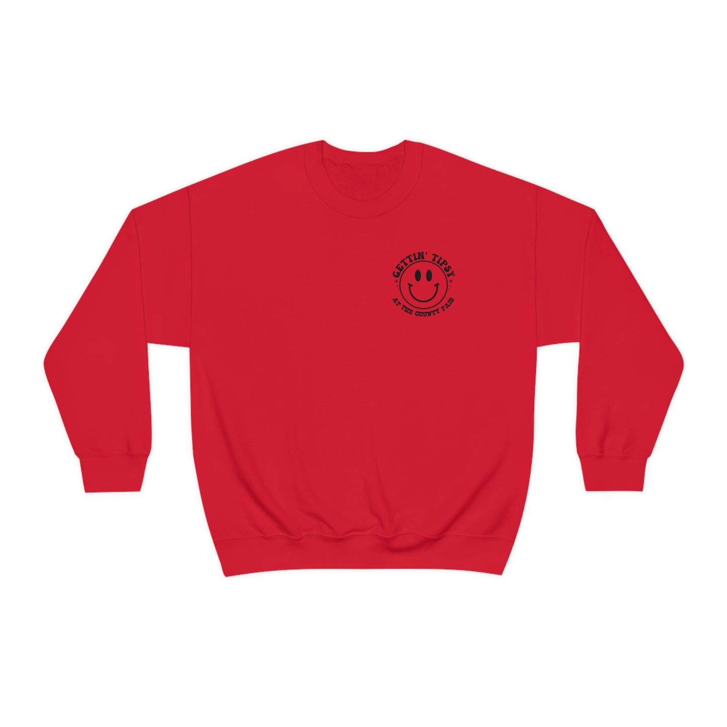 "Gettin' Tipsy at the County Fair" (Front & Back Design) - Unisex Heavy Blend™ Crewneck Sweatshirt