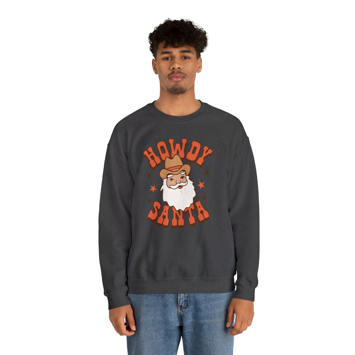 Howdy Santa Heavyweight Crewneck Sweatshirt