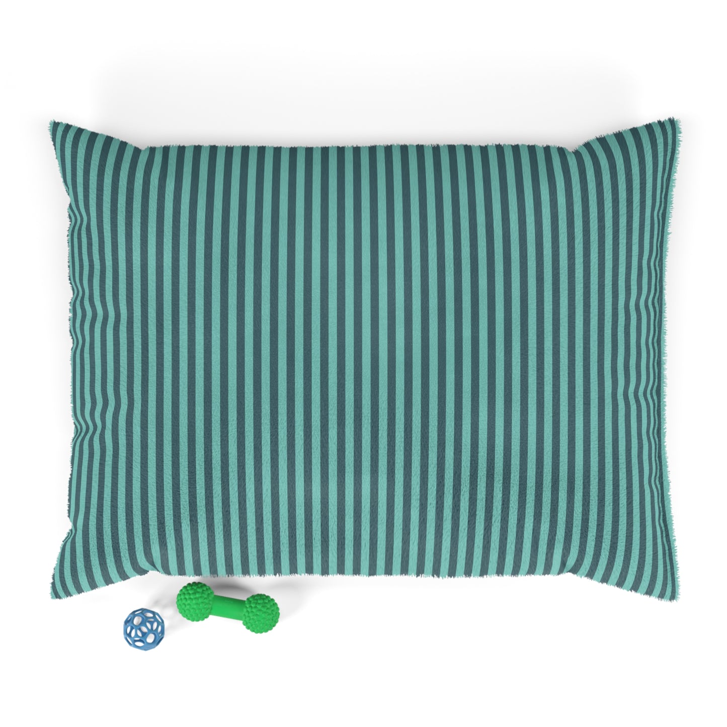 Aqua Winter Stripes Pet Bed
