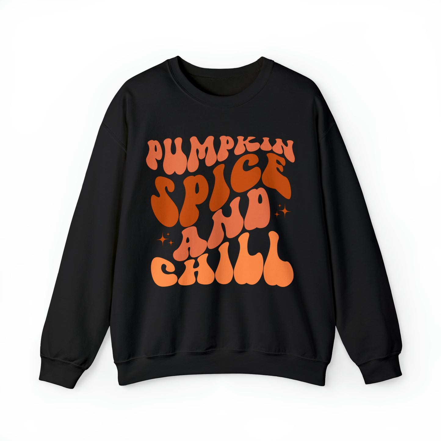 Pumpkin Spice and Chill Heavy Blend™ Crewneck Sweatshirt