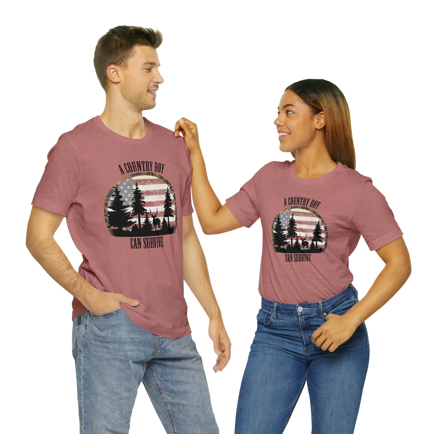 "A Country Boy Can Survive" Unisex Jersey Short Sleeve Tee