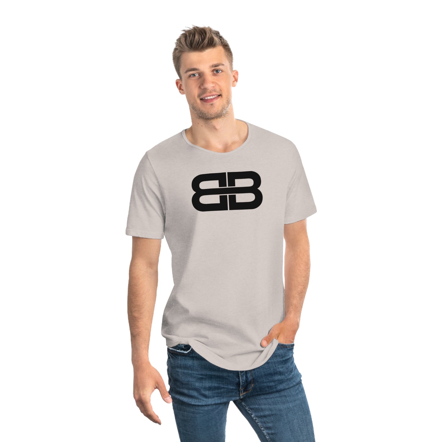 Bhavabrand Designer Men's Jersey Curved Hem Tee