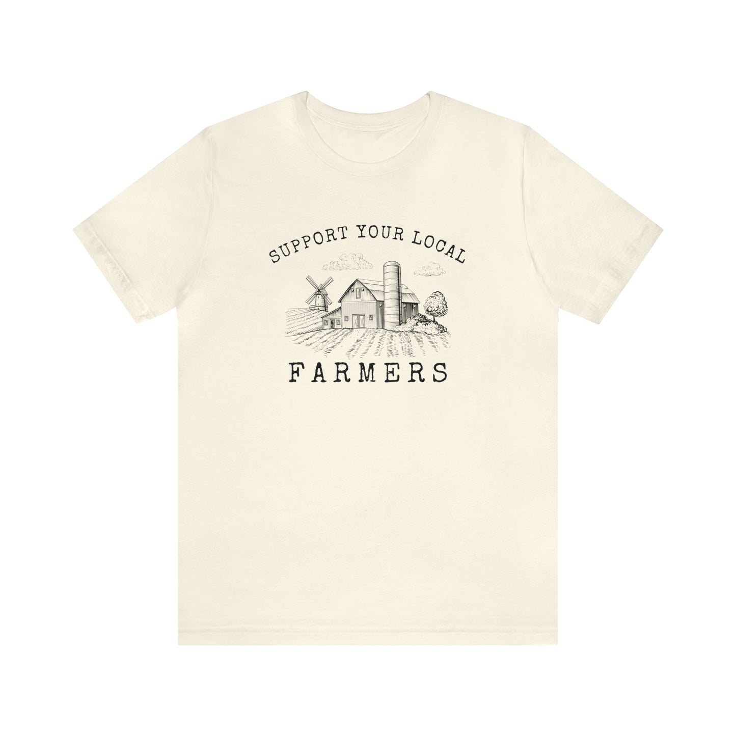 "Support Your Local Farmers Wide Scene" Unisex Jersey Short Sleeve Tee