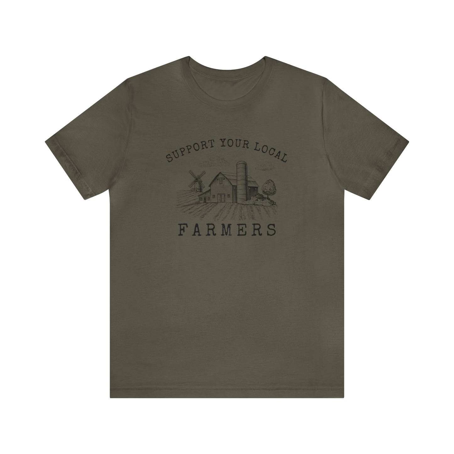 "Support Your Local Farmers Wide Scene" Unisex Jersey Short Sleeve Tee