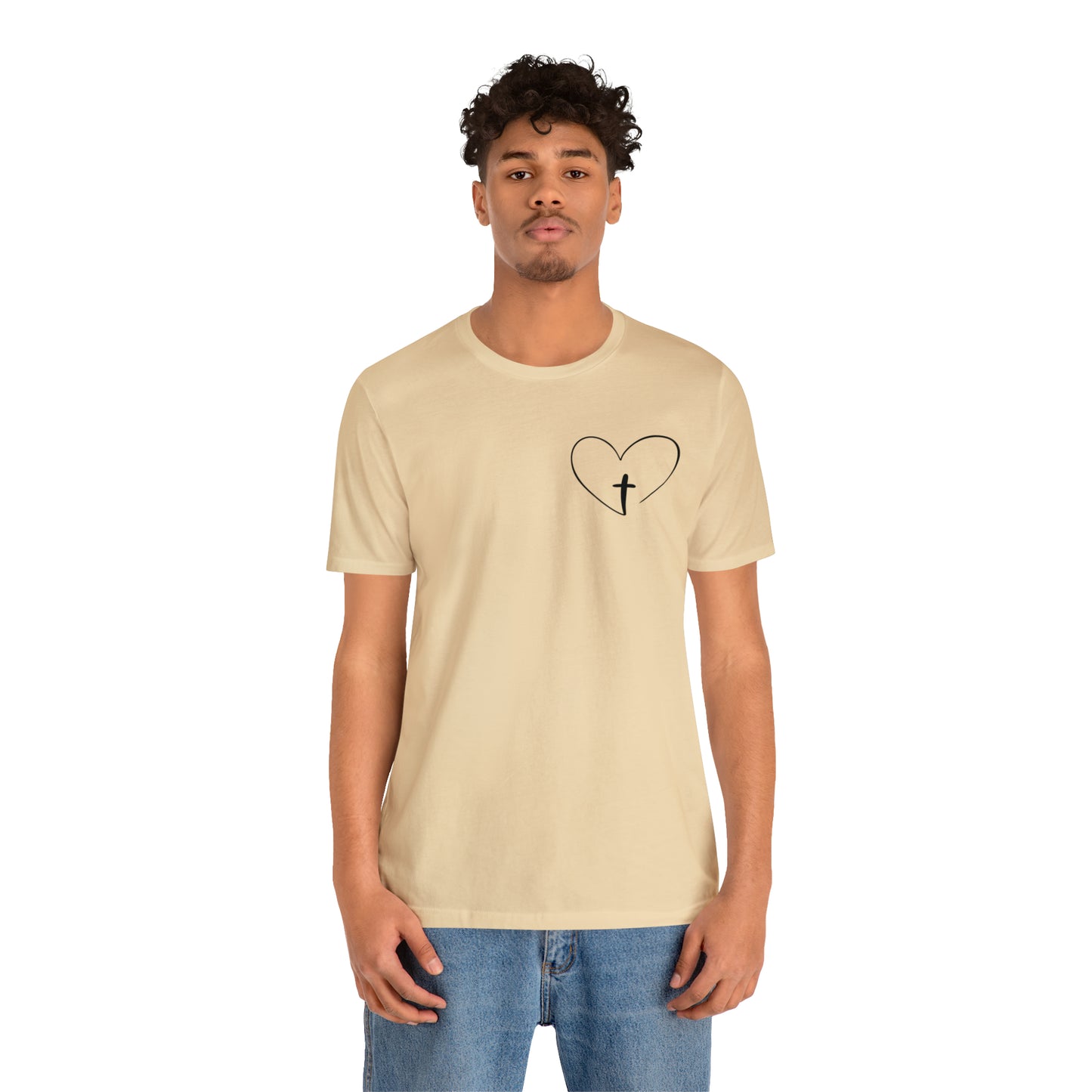 "Jesus Scripture" (Front and Back Design) Unisex Jersey Short Sleeve Tee