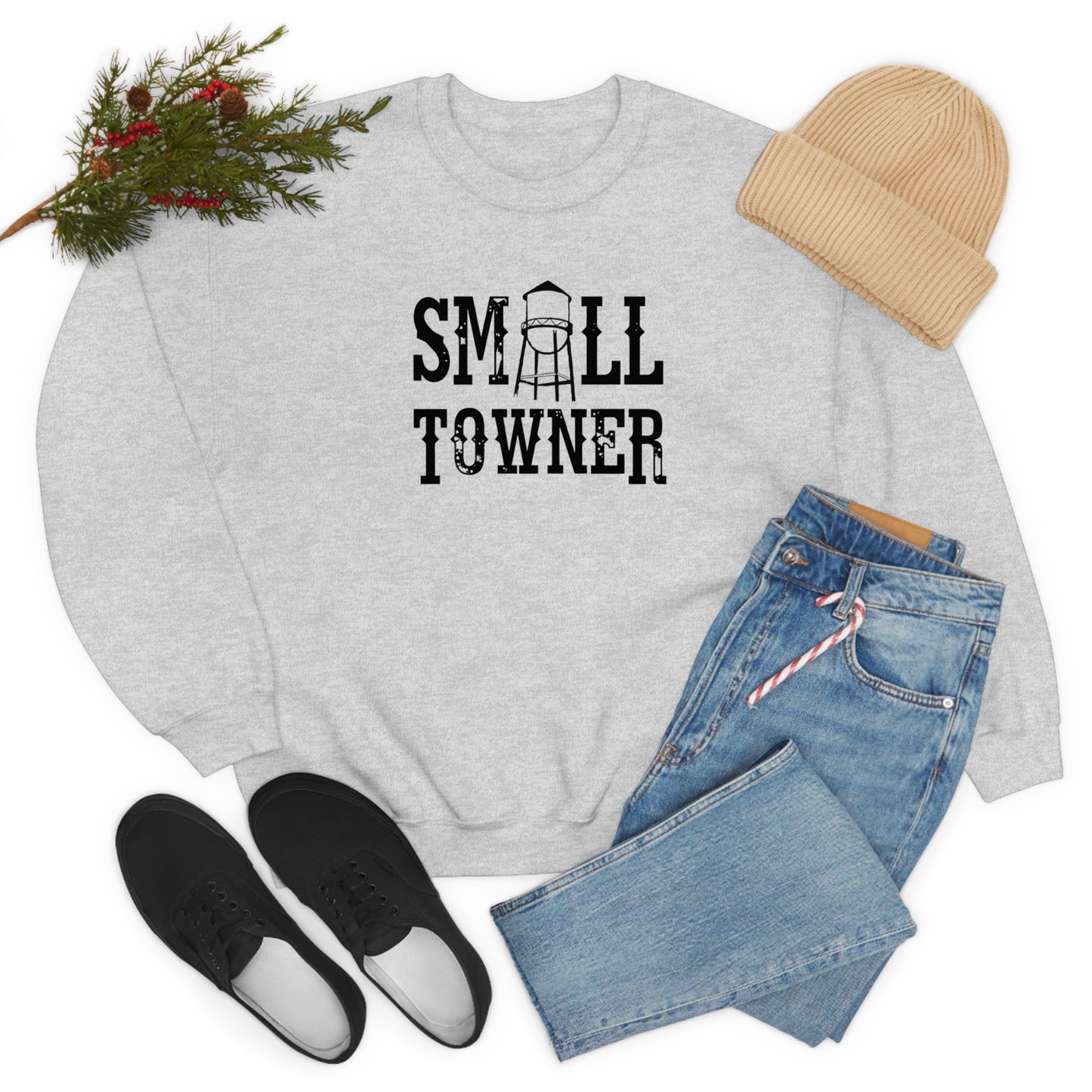 "Small Towner" - Unisex Heavy Blend™ Crewneck Sweatshirt