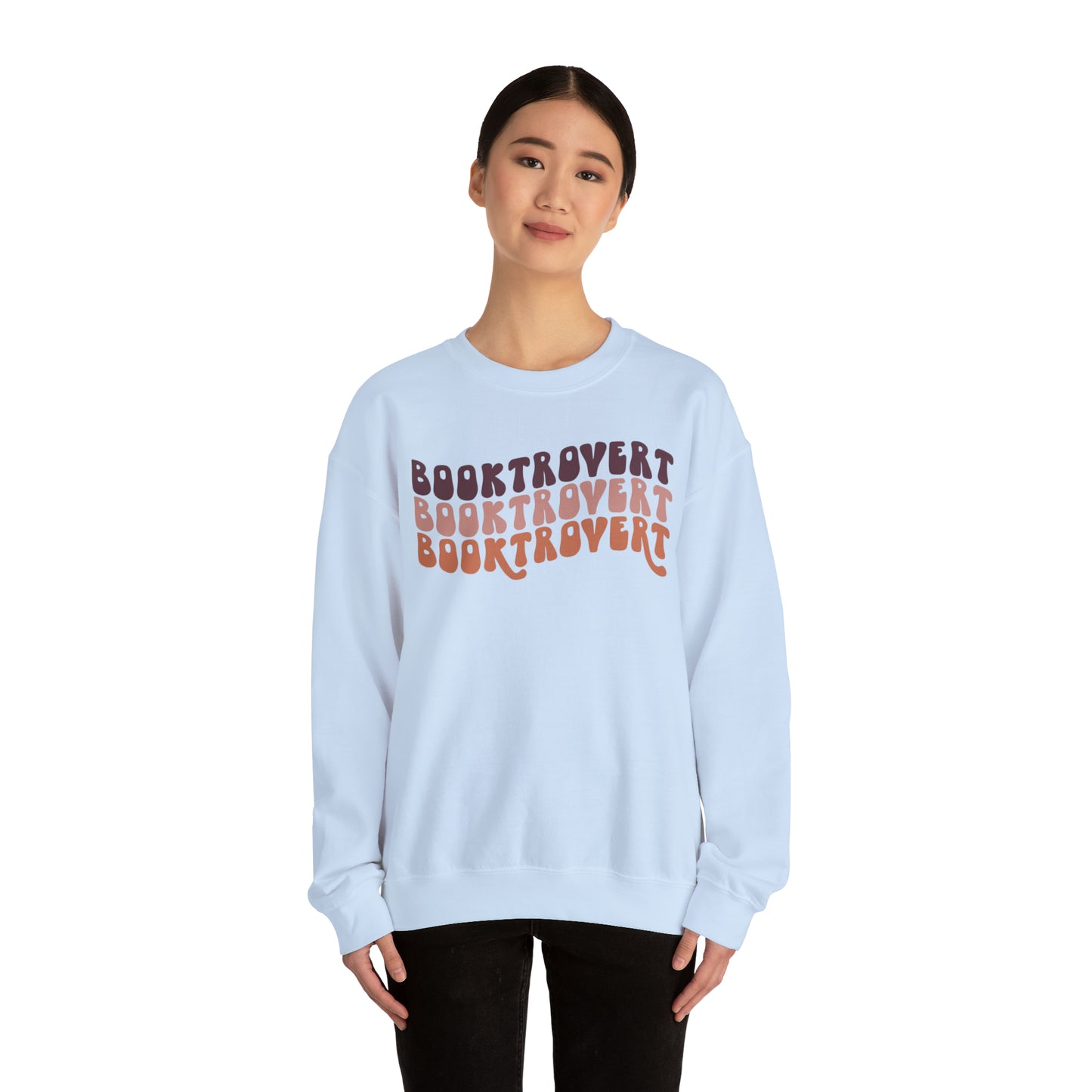 Warm Booktrovert Unisex Heavy Blend Crewneck Sweatshirt
