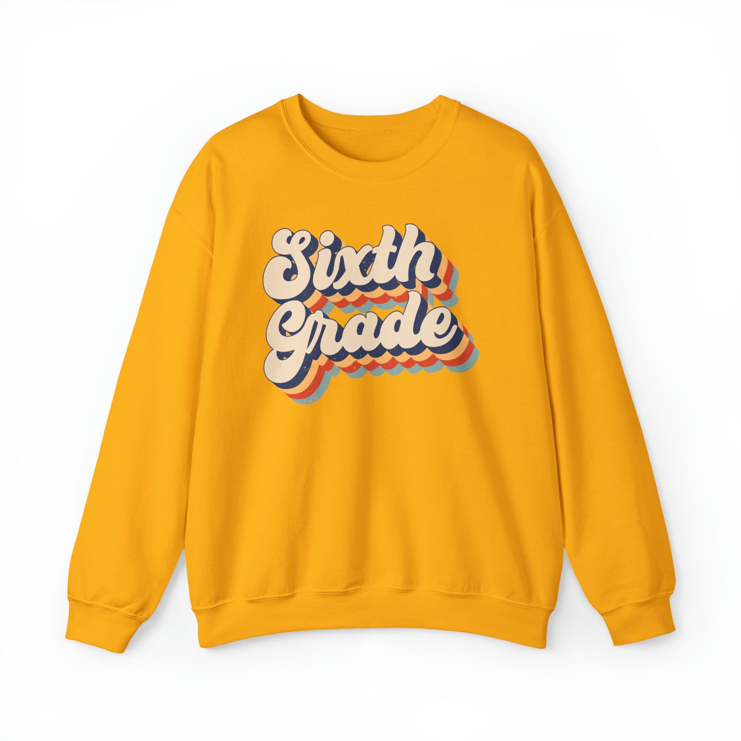 Retro Sixth Grade Unisex Heavy Blend™ Crewneck Sweatshirt