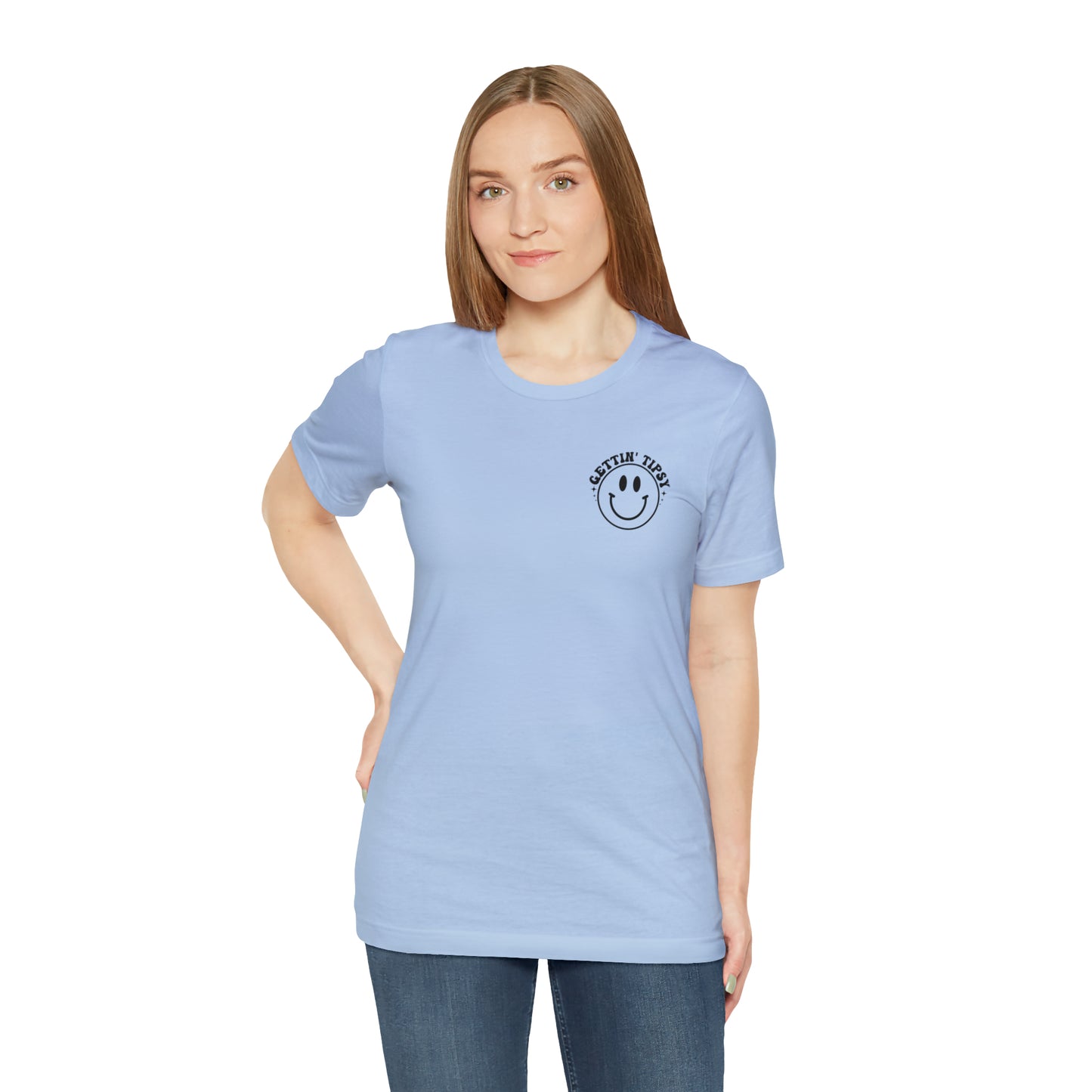 "Errbody in the Lake Gettin' Tipsy" (Front and Back Design) Unisex Jersey Short Sleeve Tee