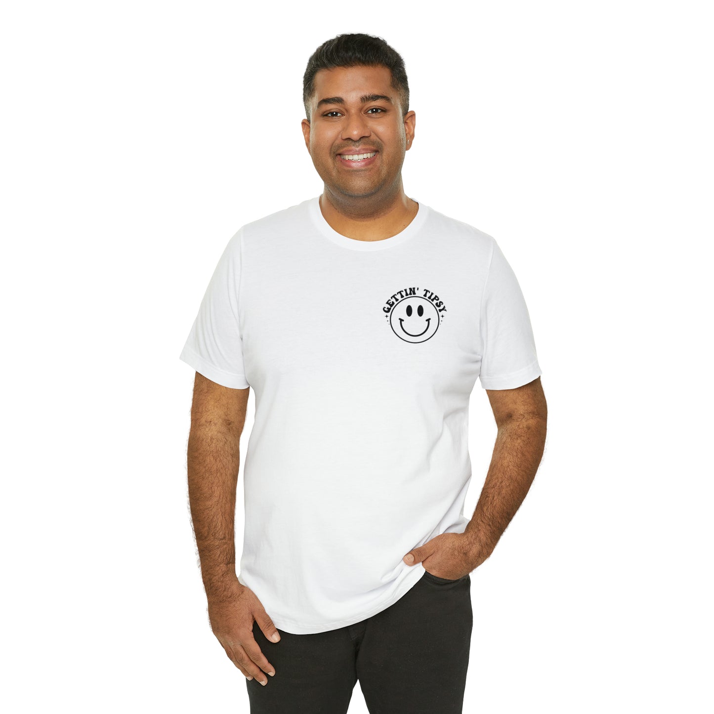 "Errbody in the Lake Gettin' Tipsy" (Front and Back Design) Unisex Jersey Short Sleeve Tee