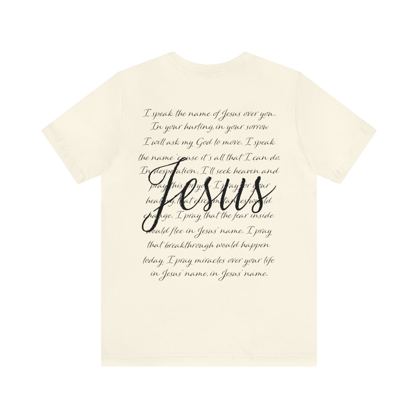 "Jesus Scripture" (Front and Back Design) Unisex Jersey Short Sleeve Tee