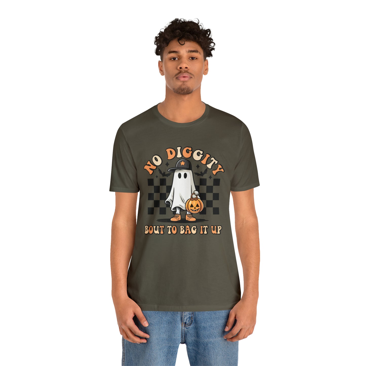 Halloween No Diggity Bout to Bag it Up T-Shirt