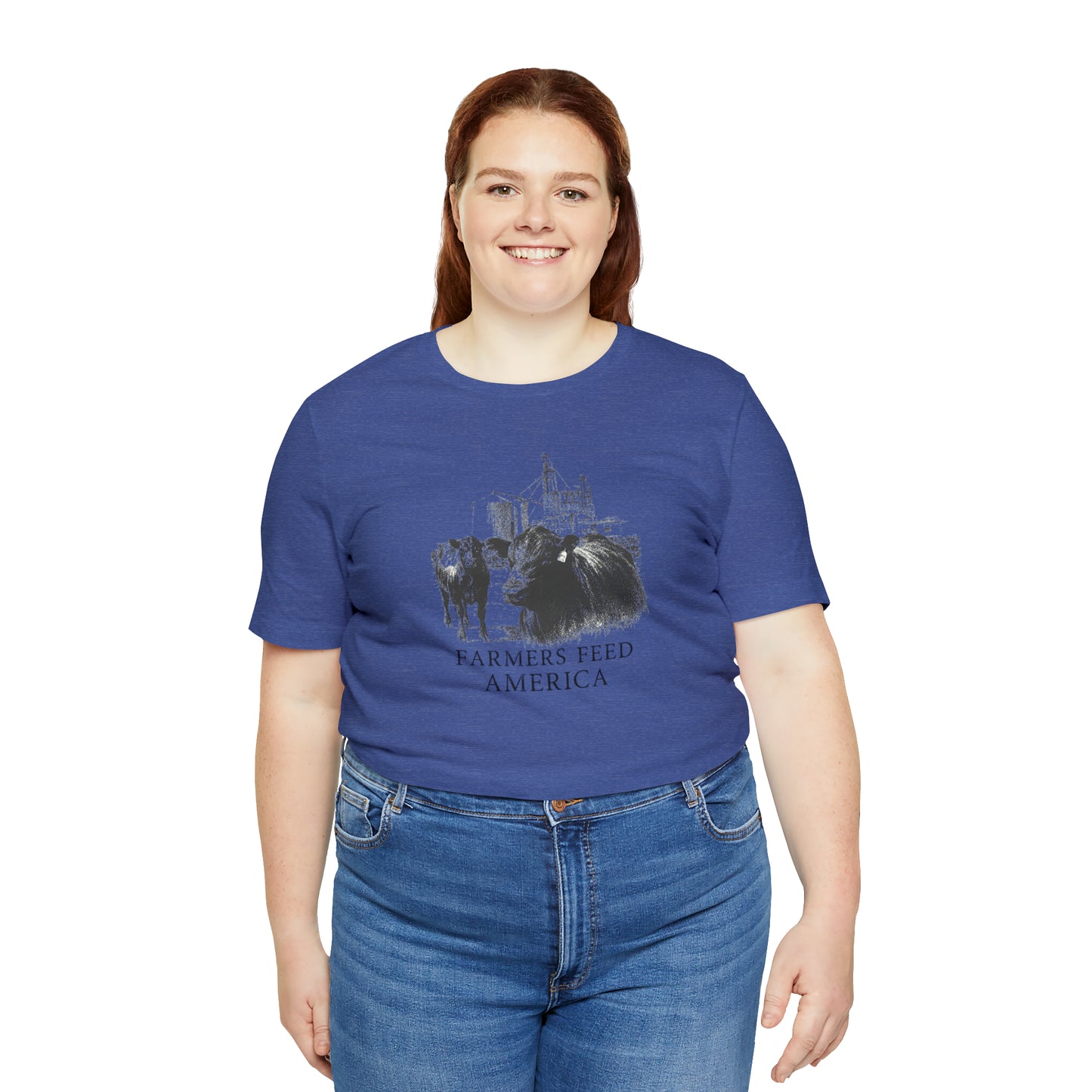 "Farmers Feed America" Unisex Jersey Short Sleeve Tee