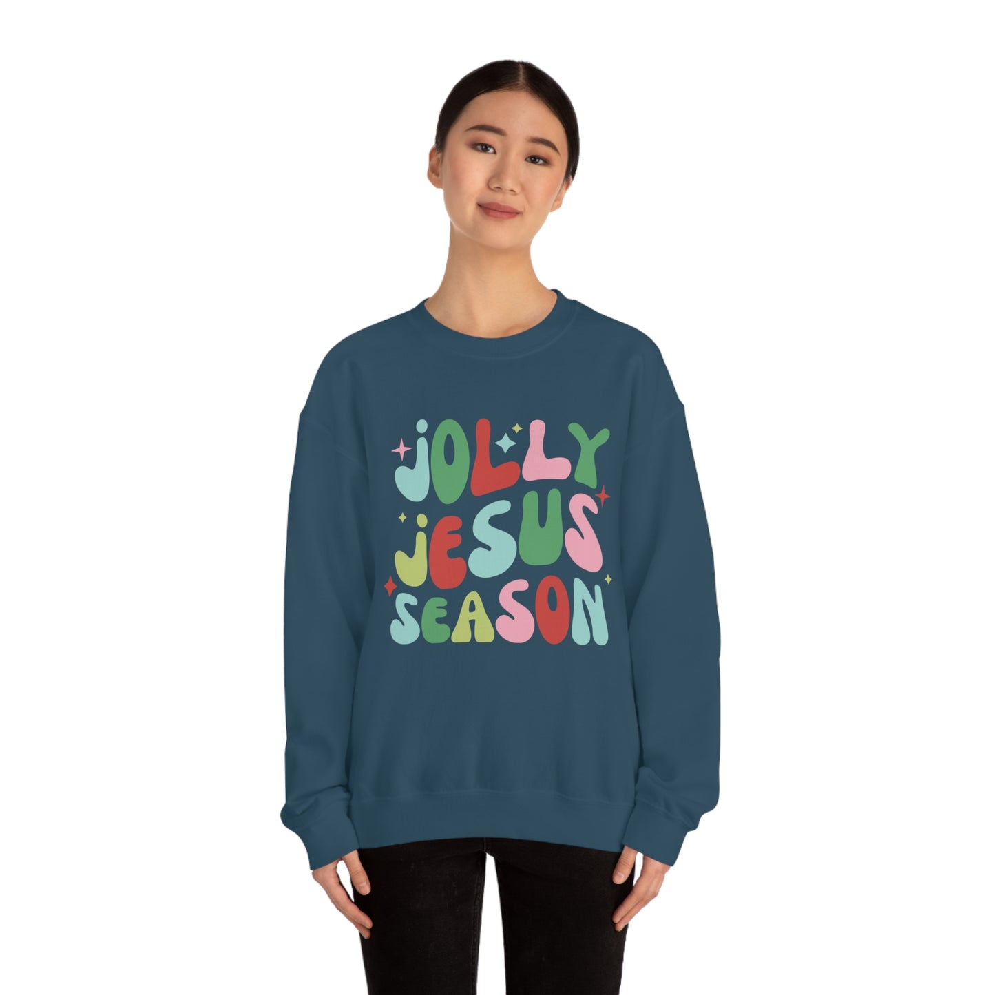 Jolly Jesus Season Heavyweight Crewneck Sweatshirt