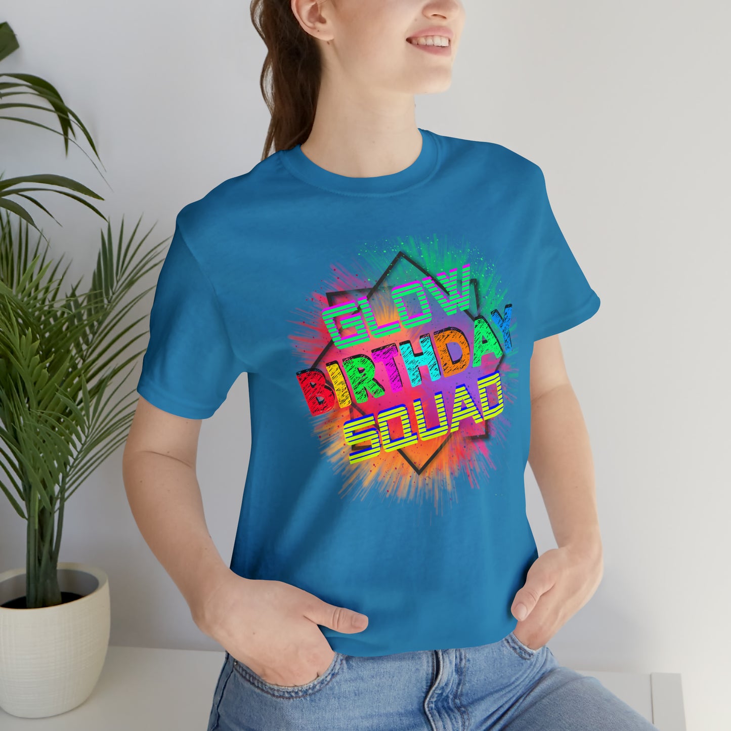 Glow Birthday Squad T-Shirt