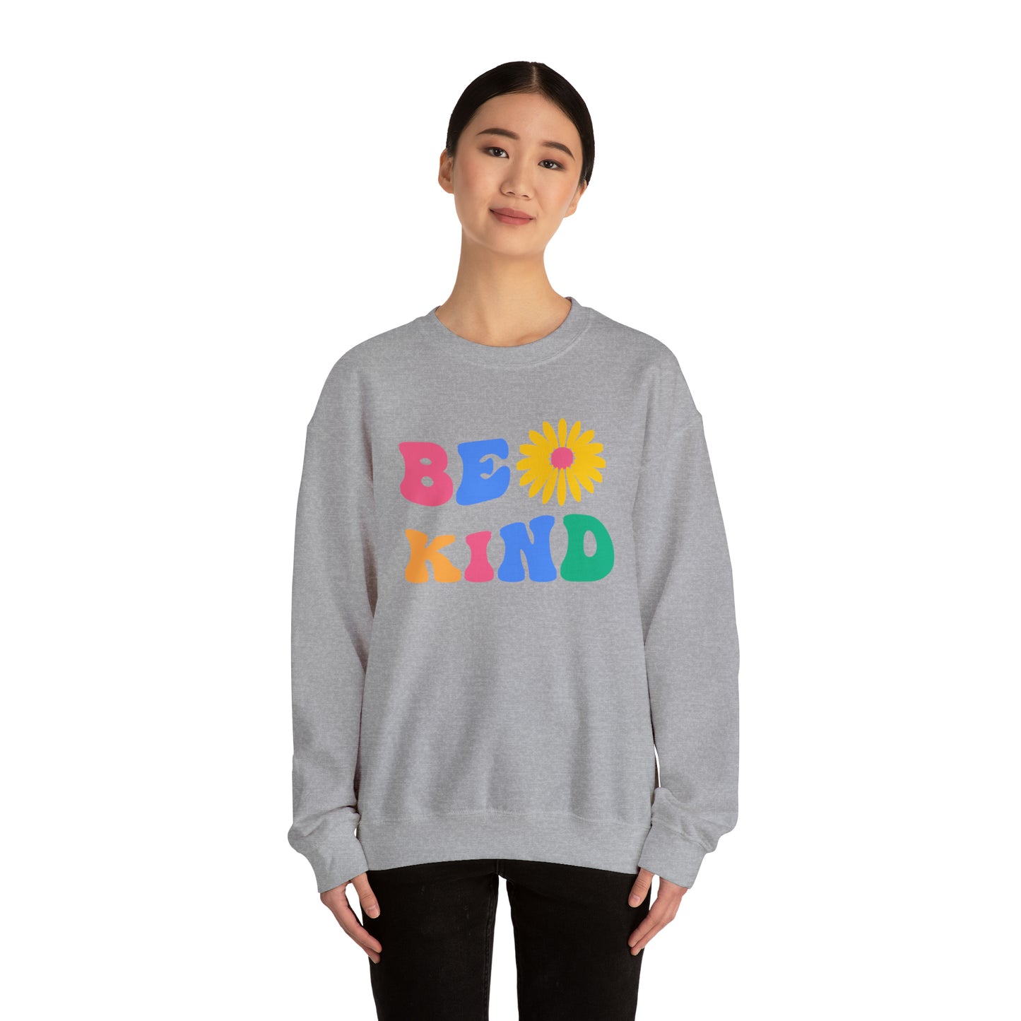 Be Kind Retro Warm Colored Unisex Heavy Blend™ Crewneck Sweatshirt
