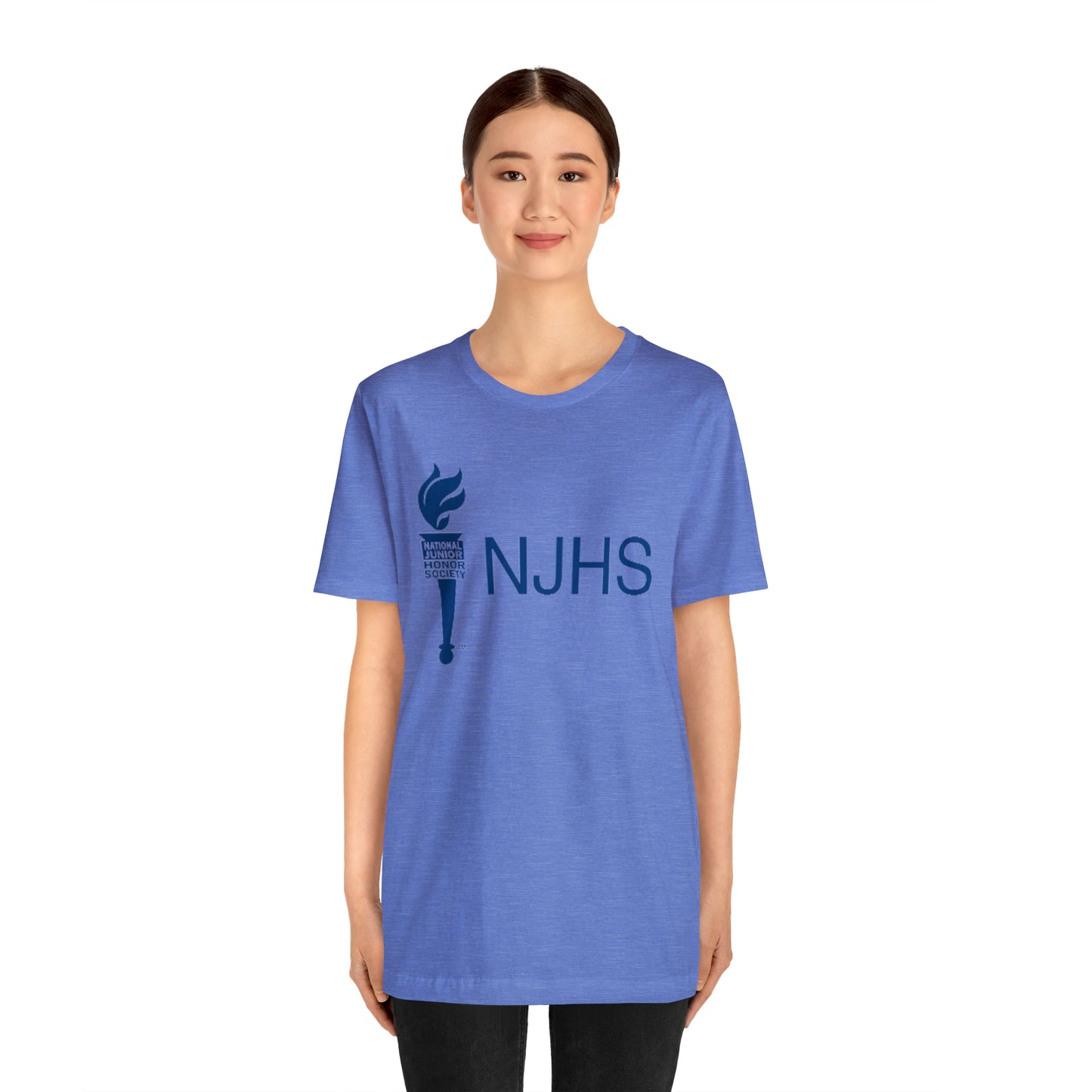 NJHS National Junior Honor Society Torch Bella Jersey Short Sleeve Tee (Unisex)