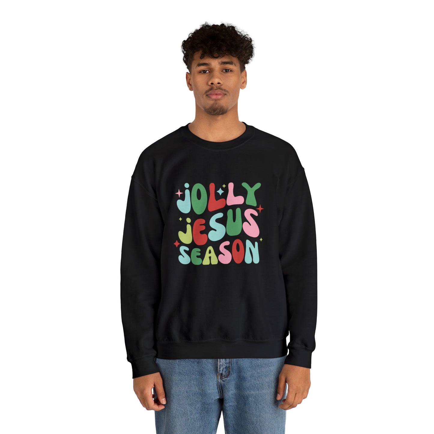 Jolly Jesus Season Unisex Heavy Blend™ Crewneck Sweatshirt