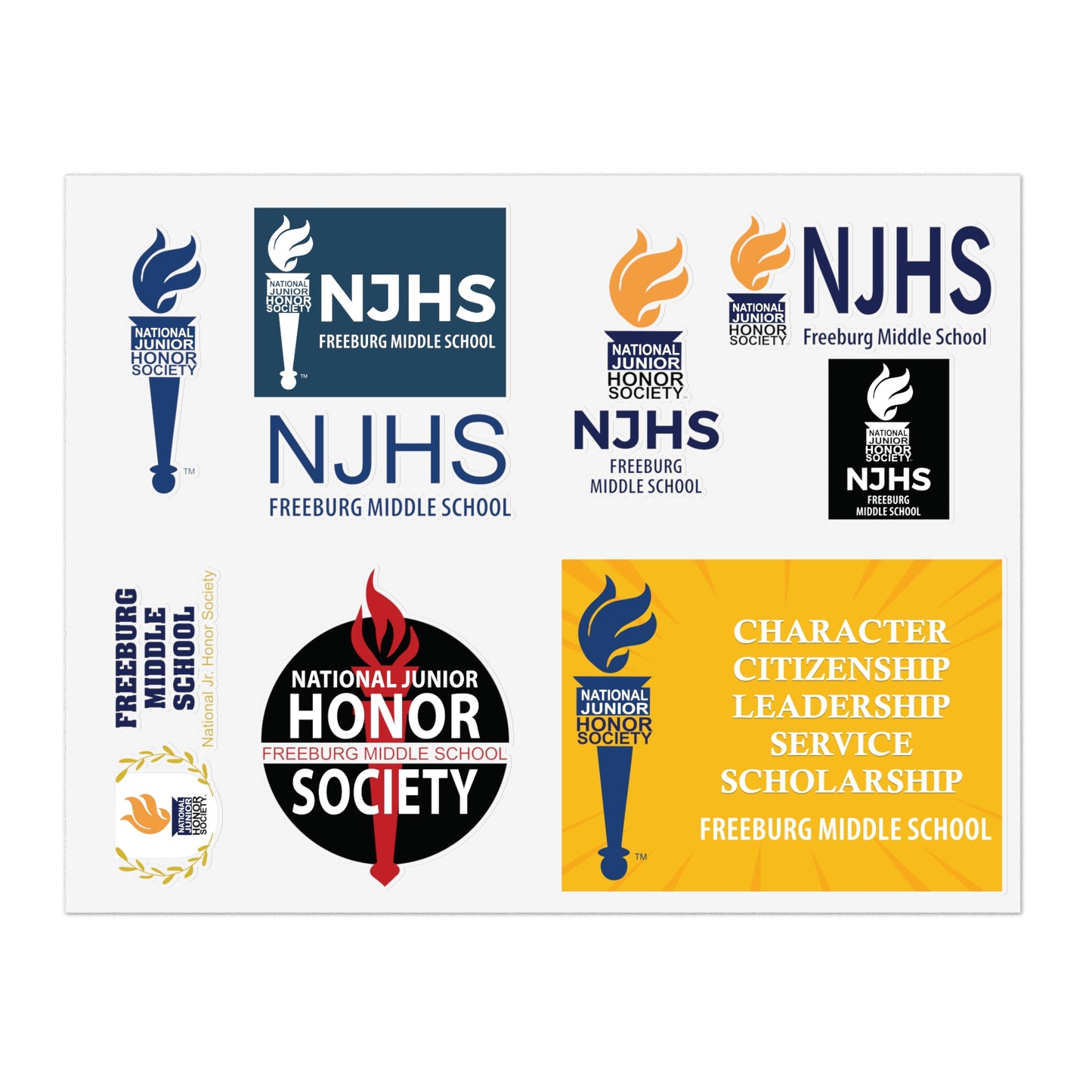 NJHS National Junior Honor Society Sticker Sheets