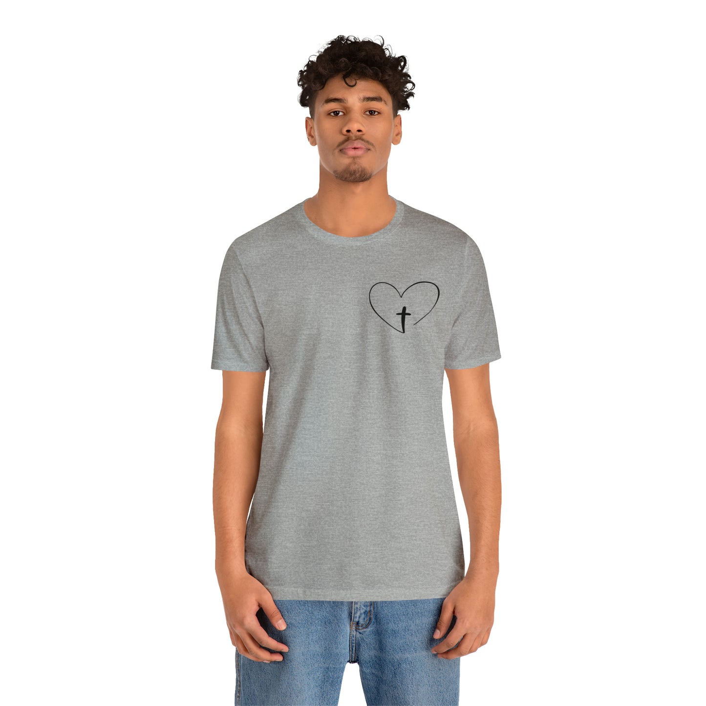 "Jesus Scripture" (Front and Back Design) Unisex Jersey Short Sleeve Tee