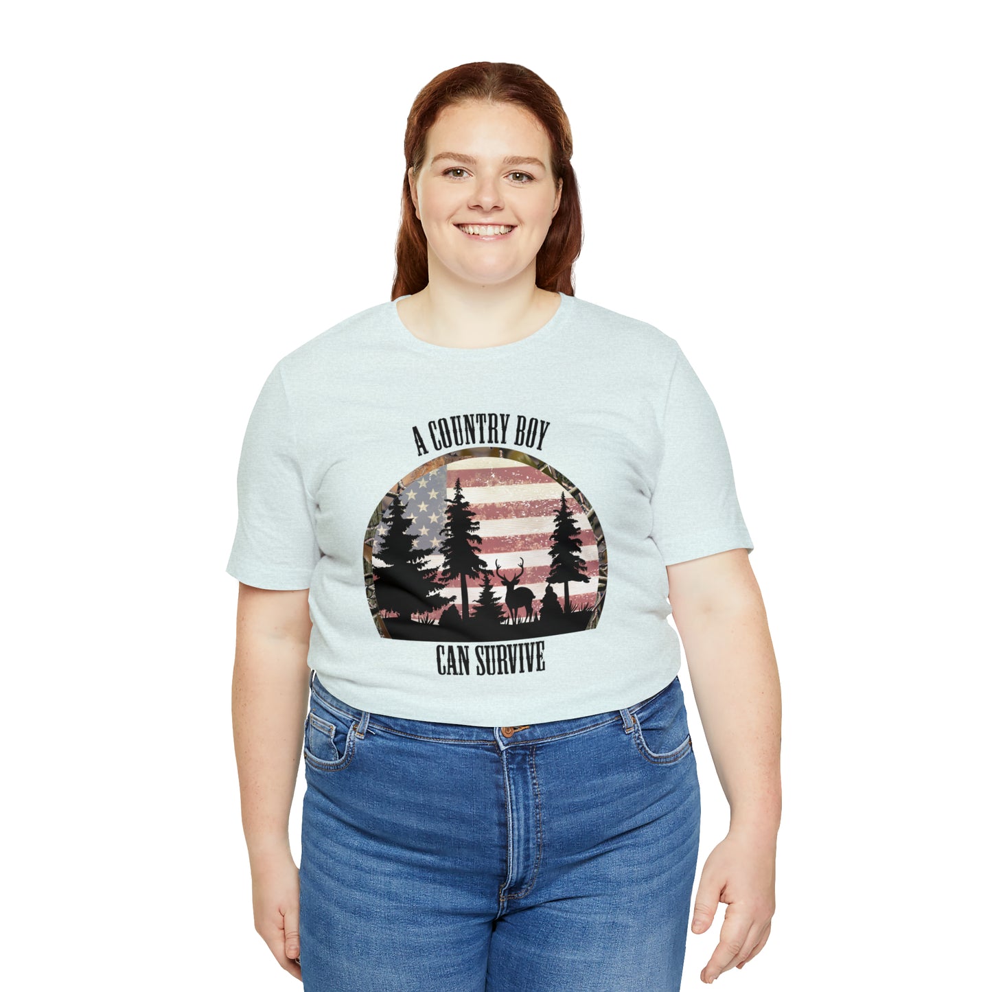 "A Country Boy Can Survive" Unisex Jersey Short Sleeve Tee
