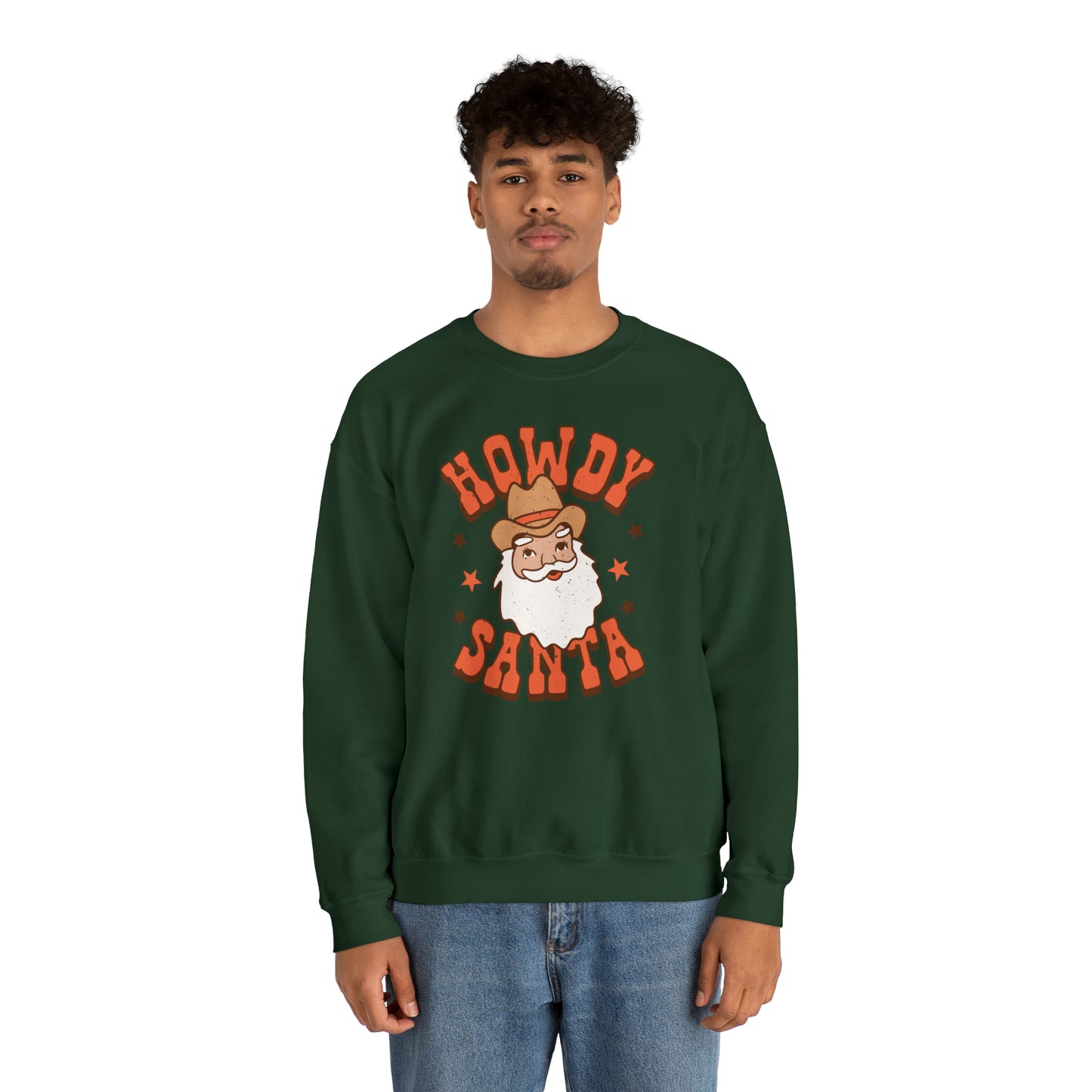 Howdy Santa Heavyweight Crewneck Sweatshirt