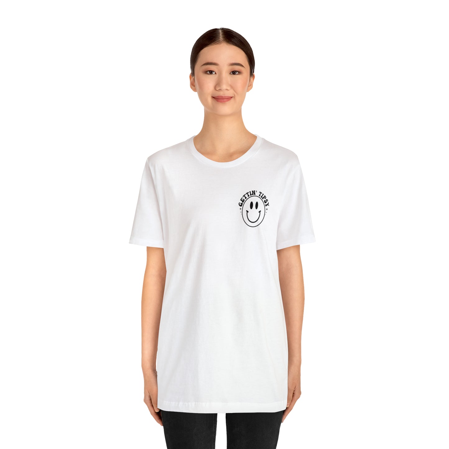 "Errbody in the Lake Gettin' Tipsy" (Front and Back Design) Unisex Jersey Short Sleeve Tee