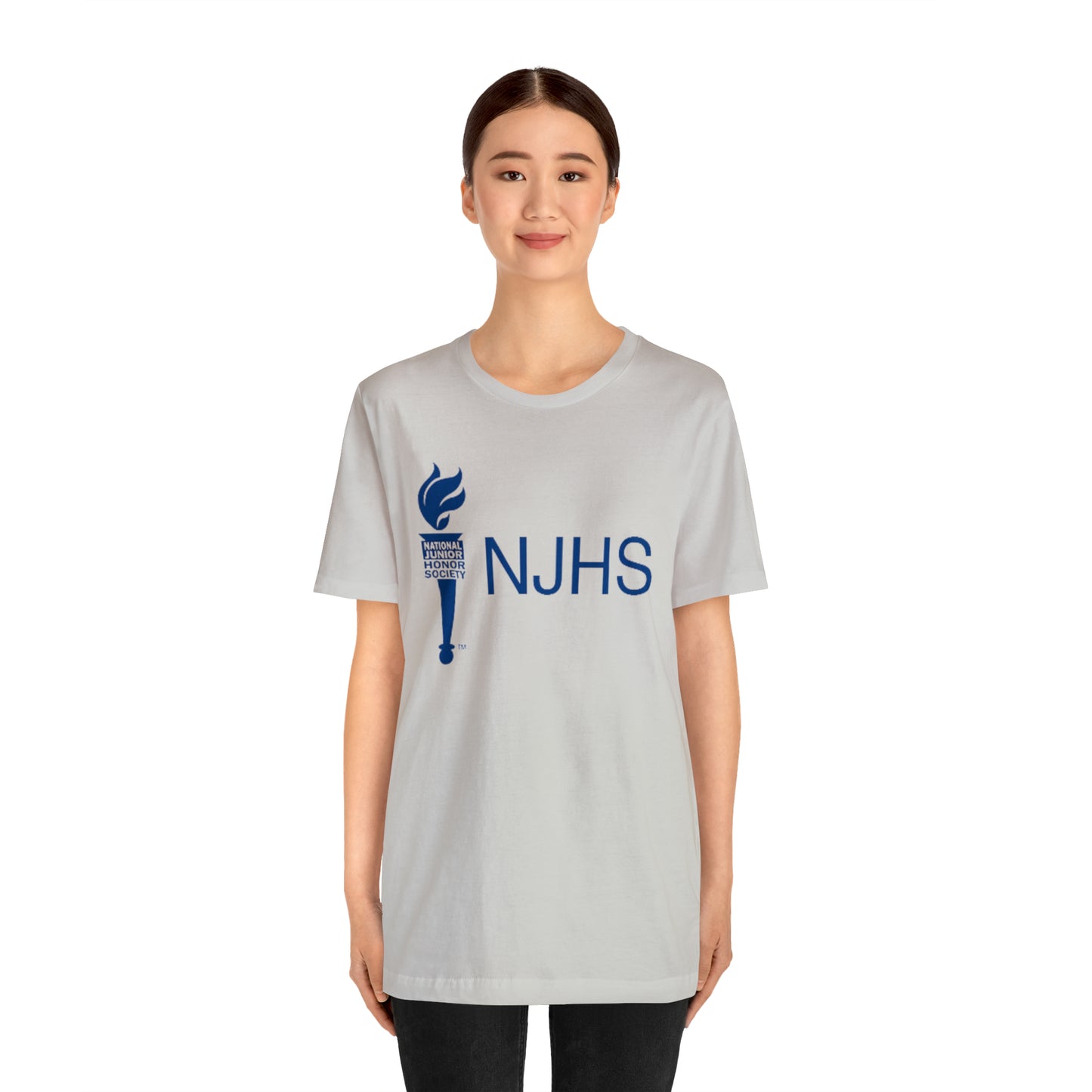 NJHS National Junior Honor Society Torch Bella Jersey Short Sleeve Tee (Unisex)