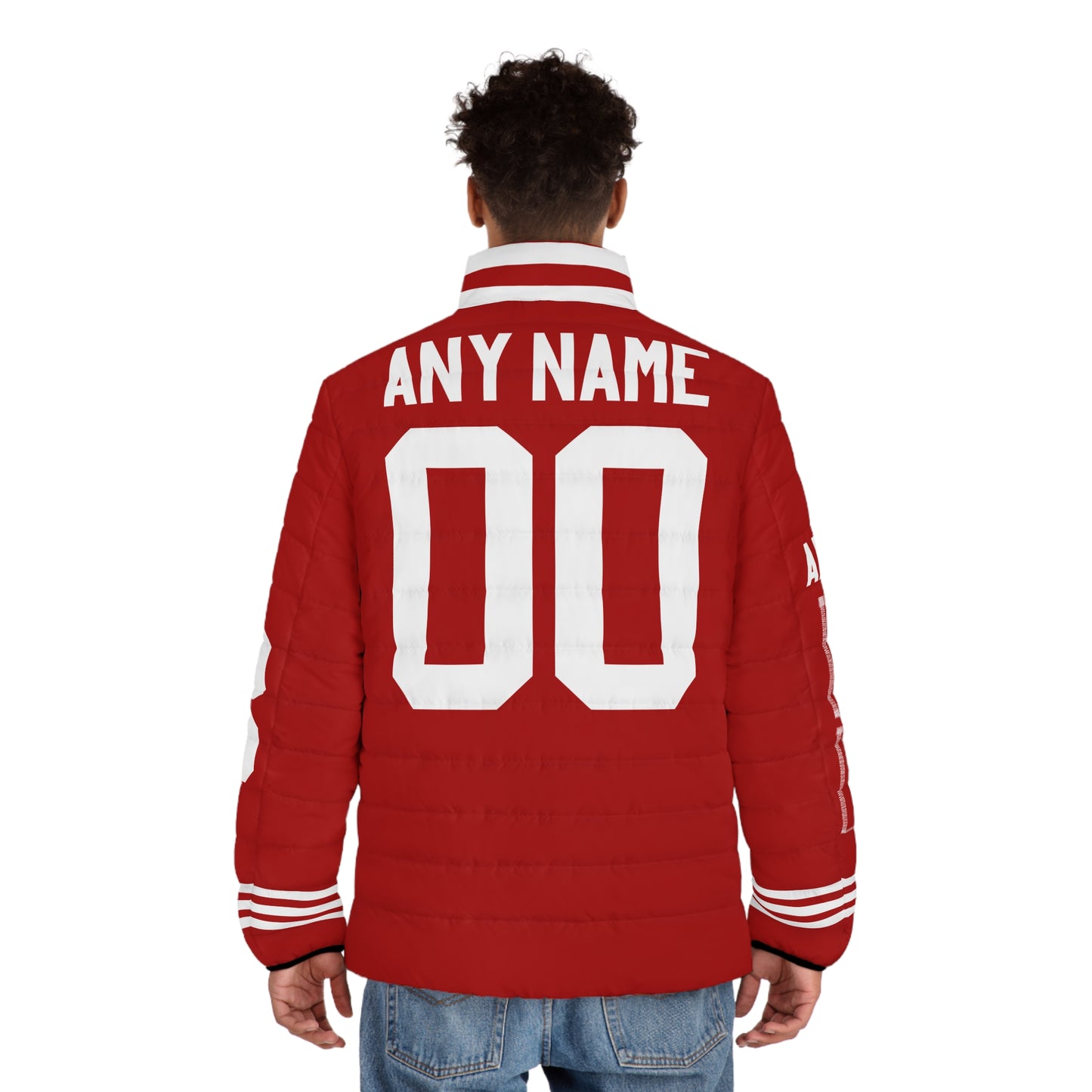 San Fransisco Any Name & Number Game Day Men's Puffer Coat/ Jacket