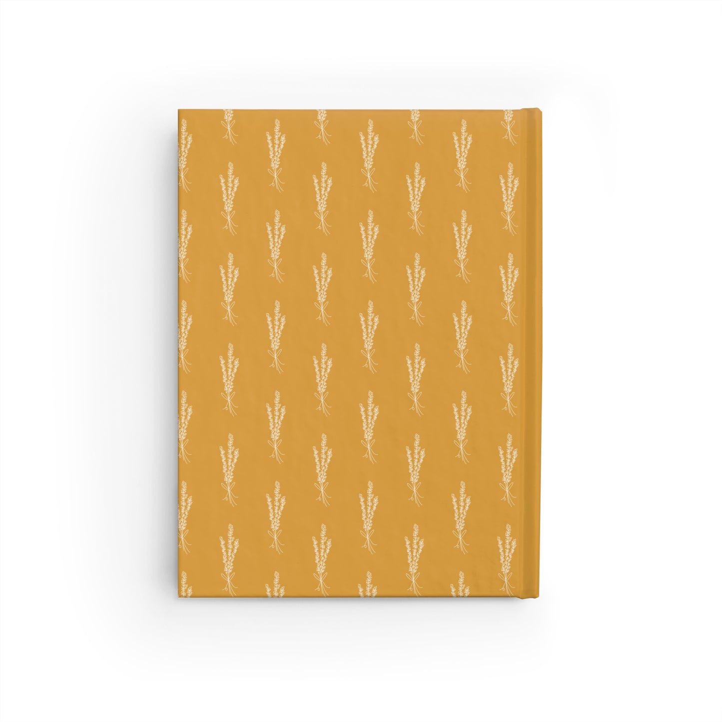 Golden Wheat Floral Pattern Journal - Blank