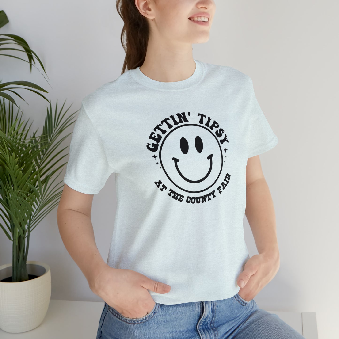 "Gettin' Tipsy at the County Fair" Unisex Jersey Short Sleeve Tee