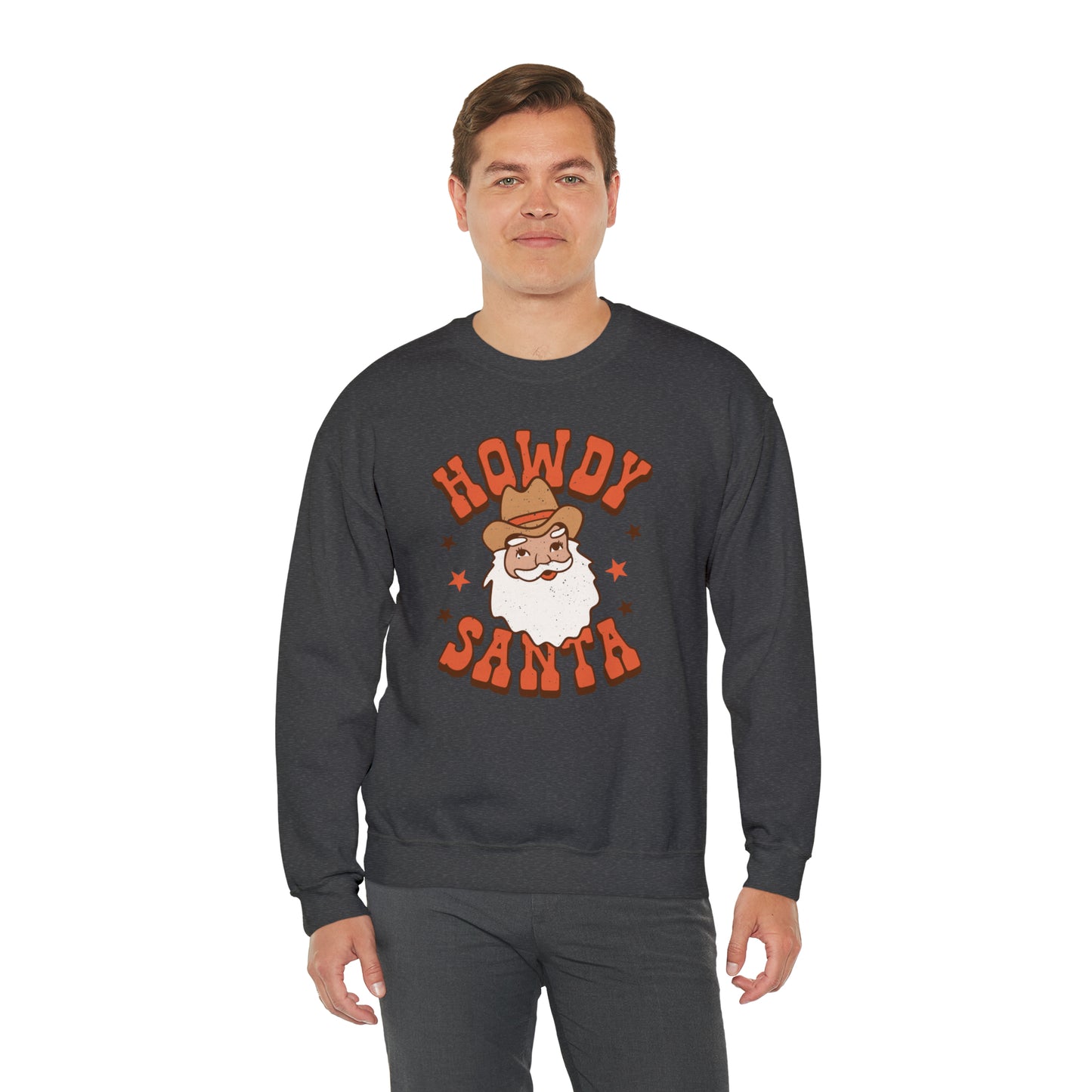Howdy Santa Heavyweight Crewneck Sweatshirt