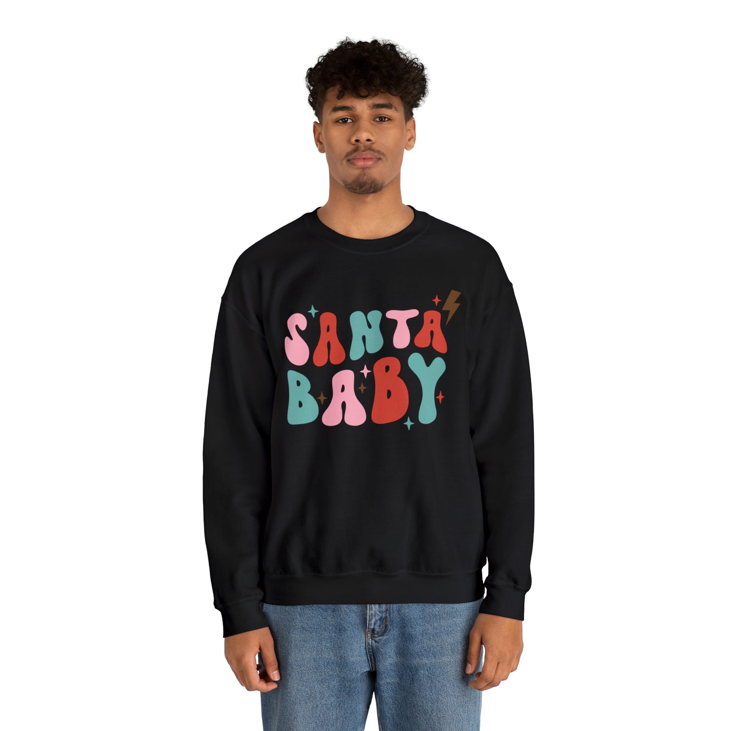 Santa Baby Heavyweight Crewneck Sweatshirt