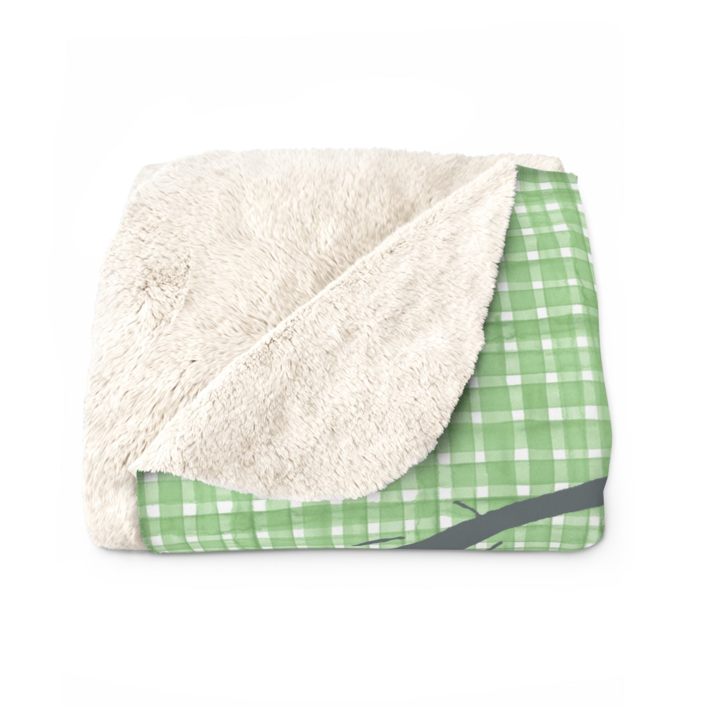Holly Dolly Christmas Sherpa Fleece Blanket