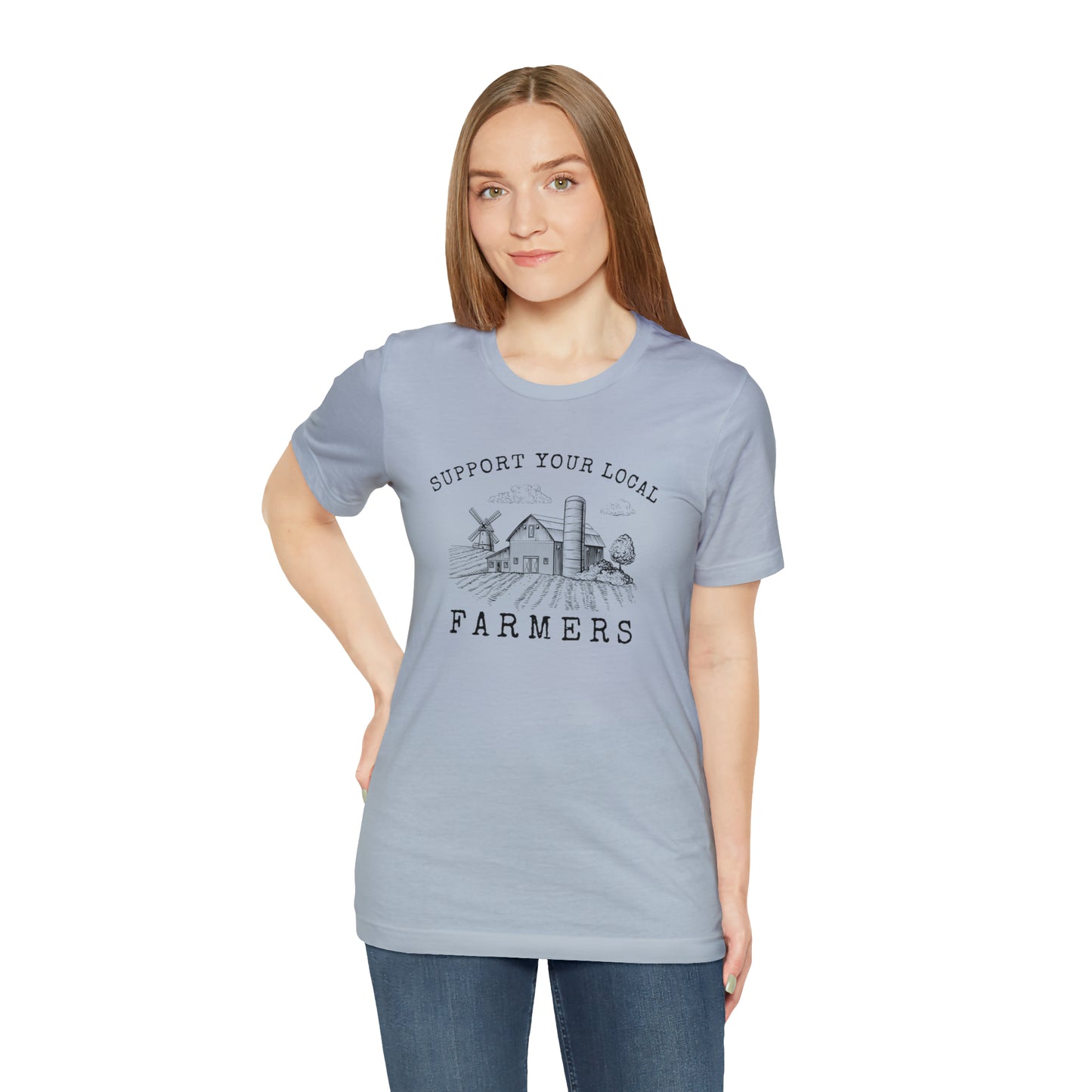 "Support Your Local Farmers Wide Scene" Unisex Jersey Short Sleeve Tee