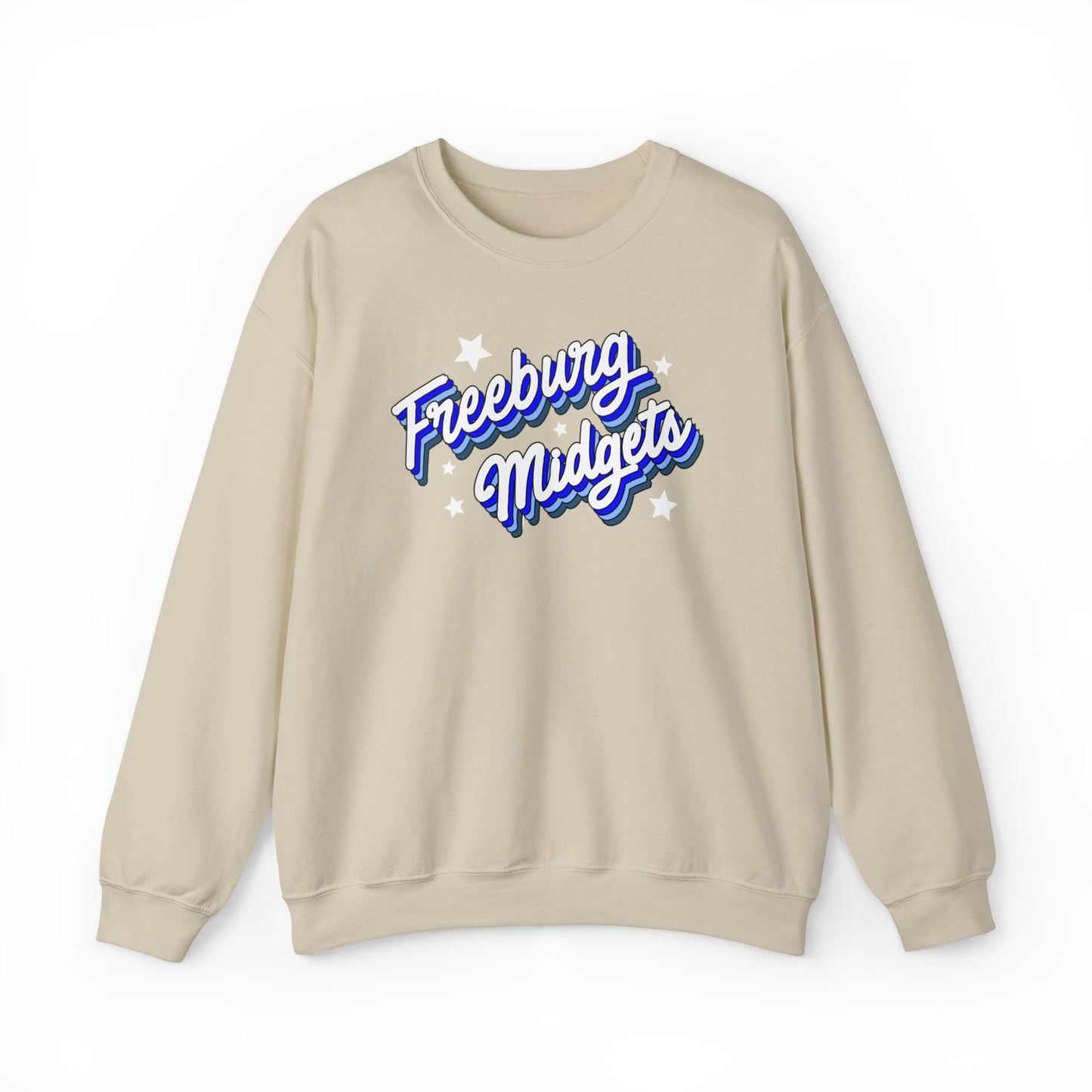Retro Freeburg Midgets Unisex Heavy Blend™ Crewneck Sweatshirt