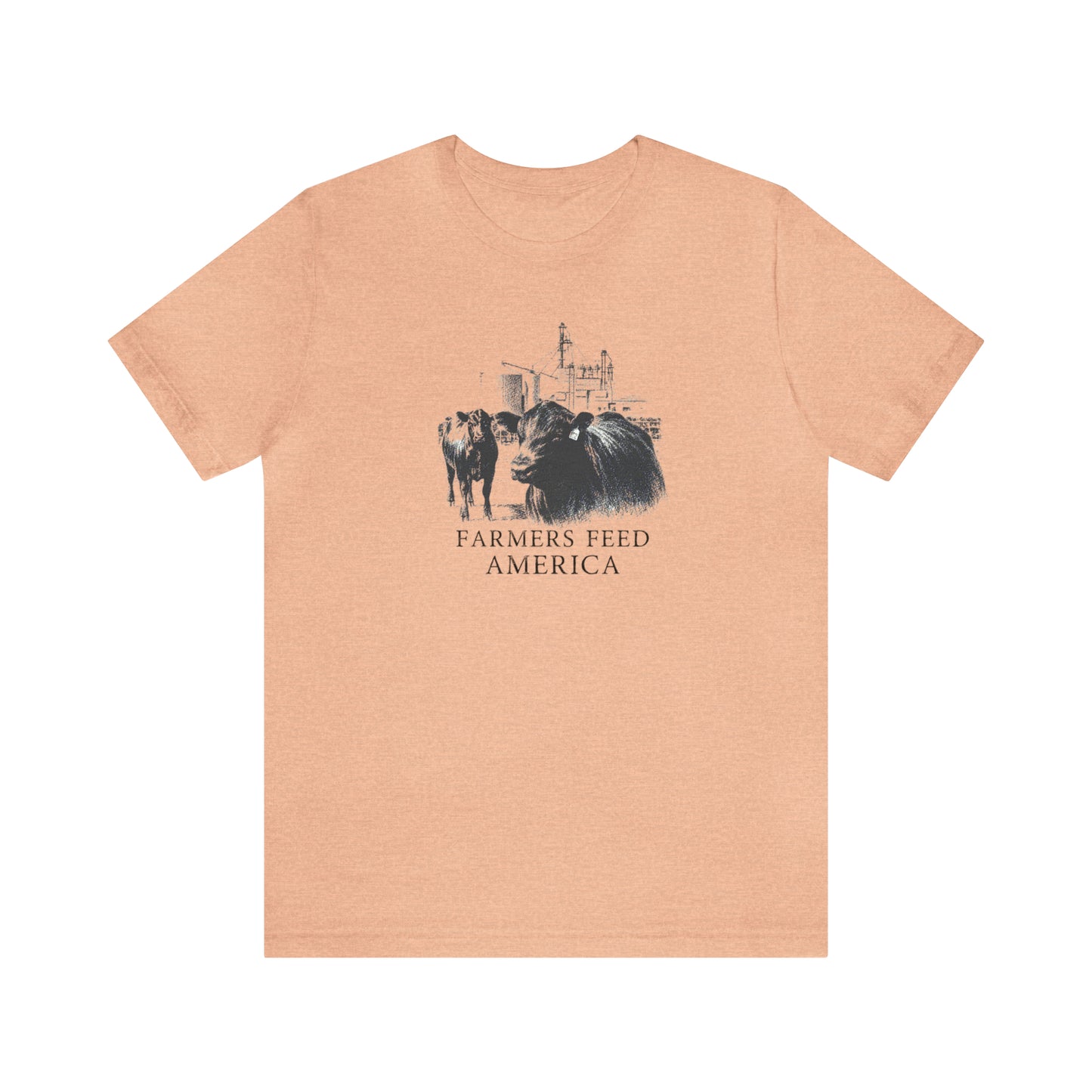 "Farmers Feed America" Unisex Jersey Short Sleeve Tee