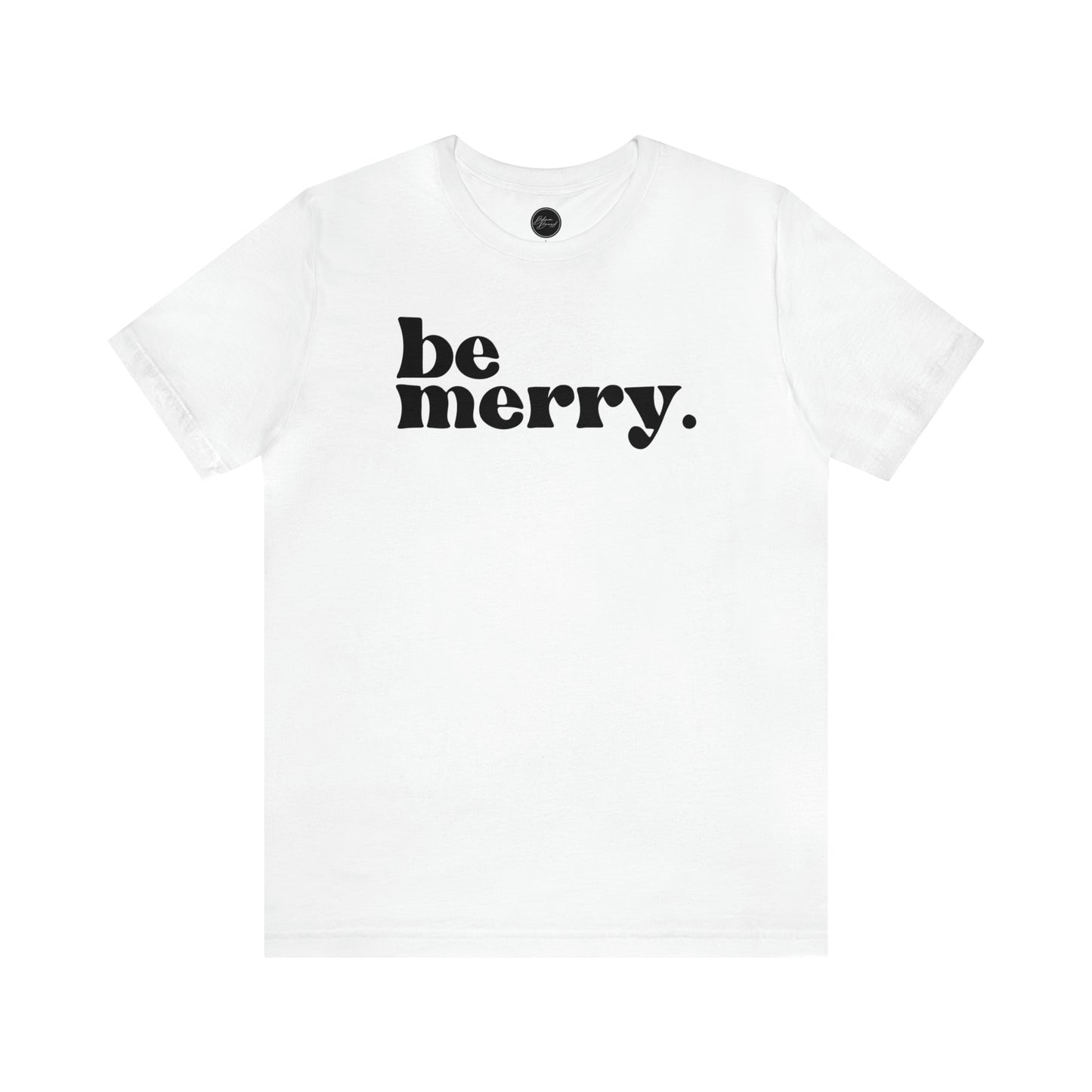 Be Merry Christmas/ Holiday Bella Jersey Short Sleeve Tee (Unisex)