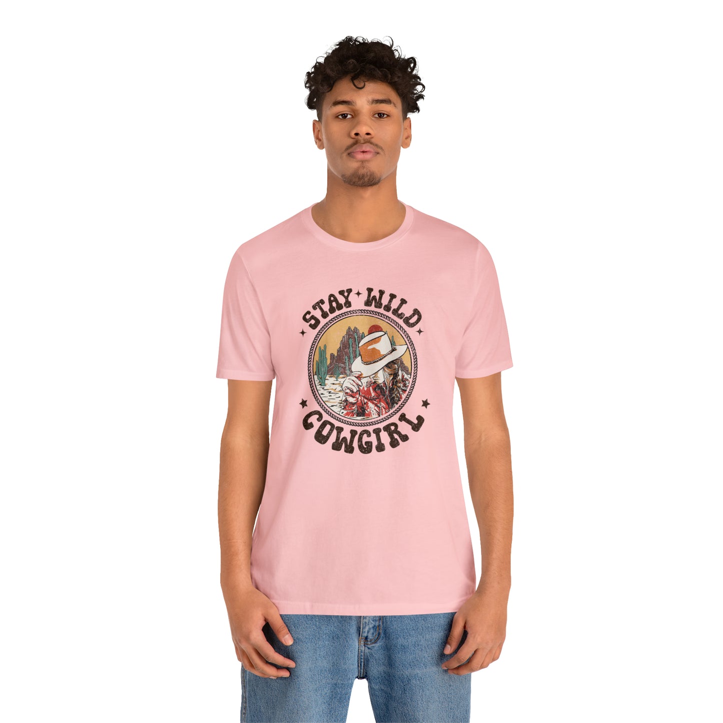 "Stay Wild Cowgirl" Unisex Jersey Short Sleeve Tee