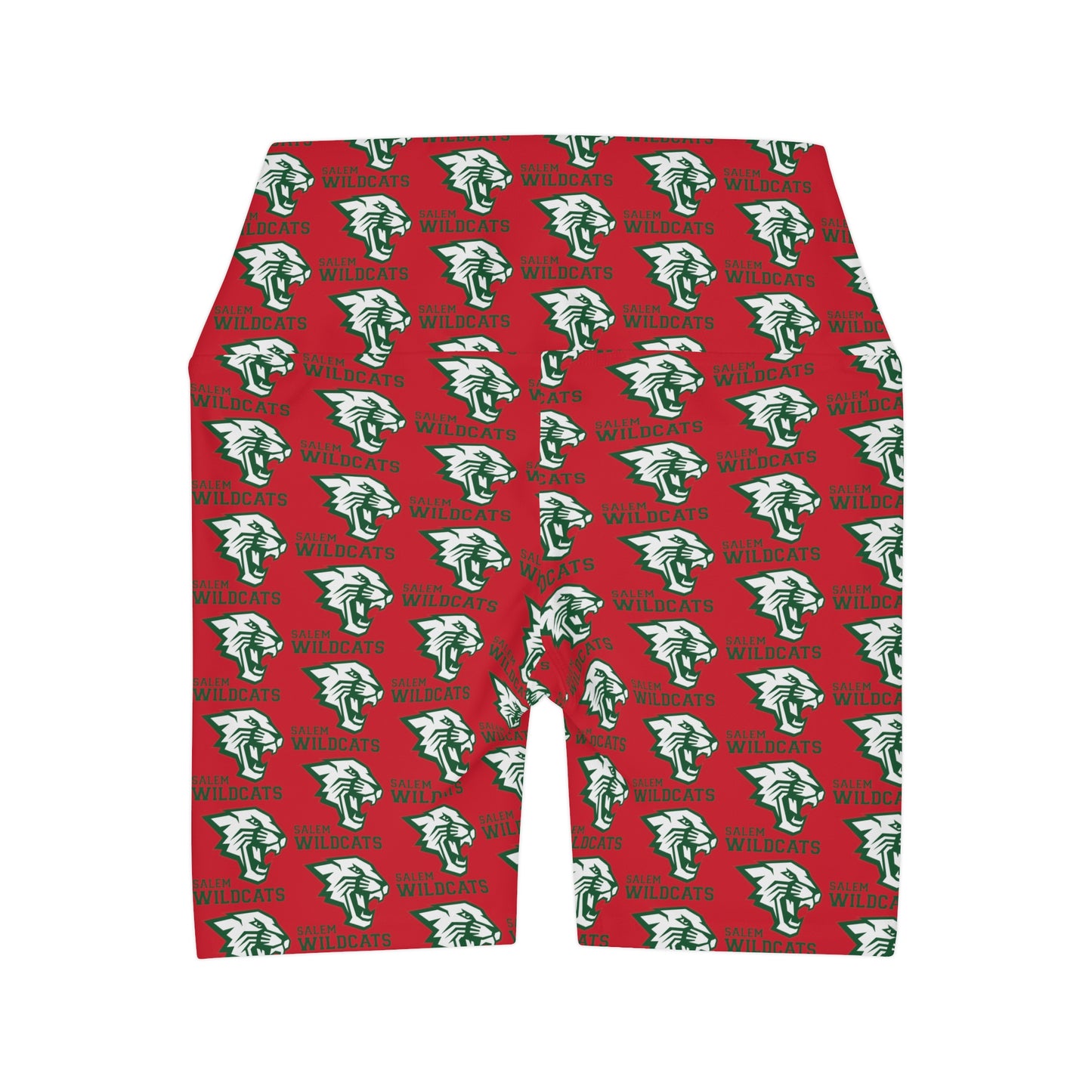 Salem Wildcats High Waisted Yoga Shorts - Red