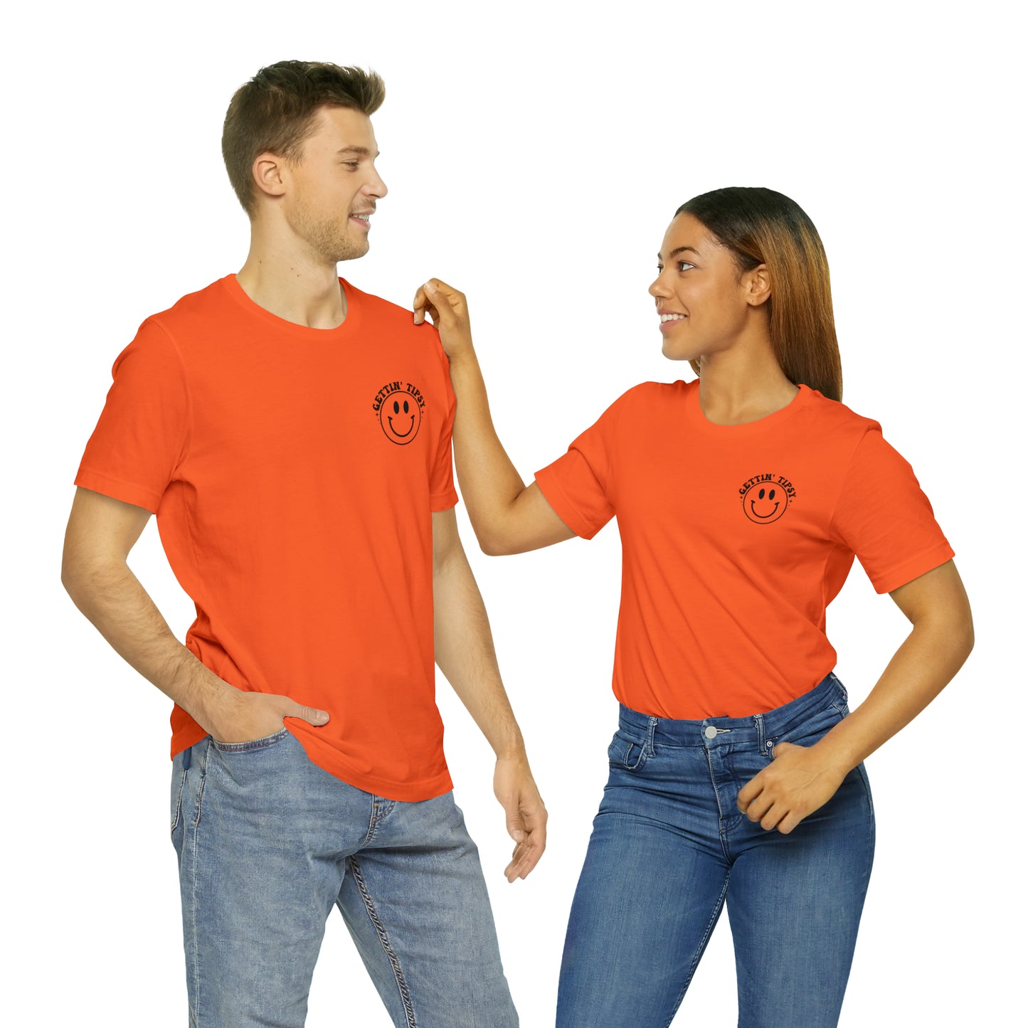 "Errbody in the Lake Gettin' Tipsy" (Front and Back Design) Unisex Jersey Short Sleeve Tee