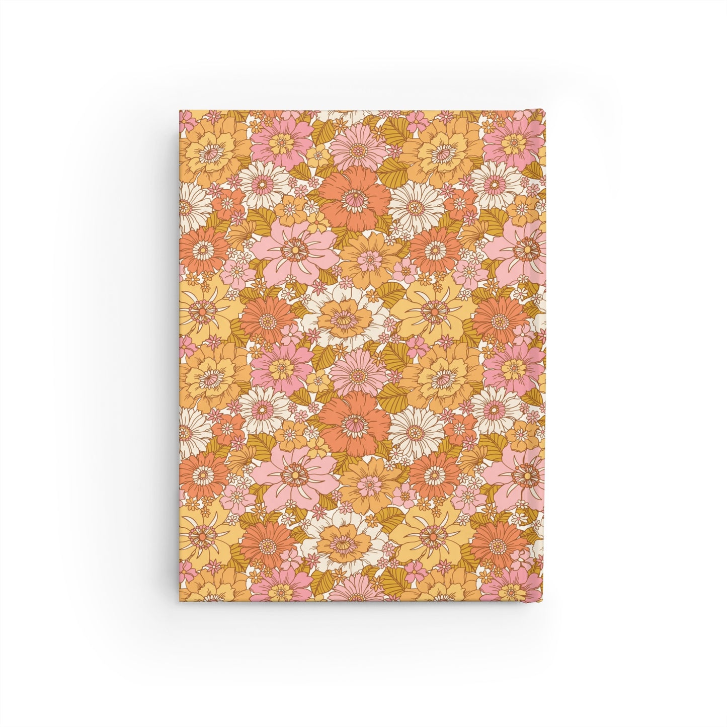 Boho Pink and Gold Floral - Journal - Blank