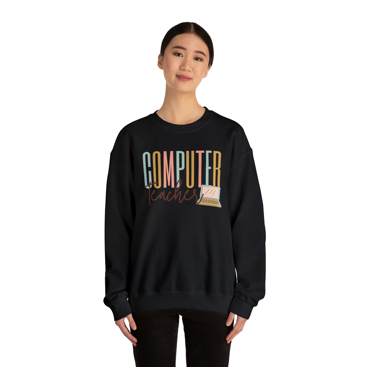 Computer Teacher Heavyweight Crewneck Sweatshirt